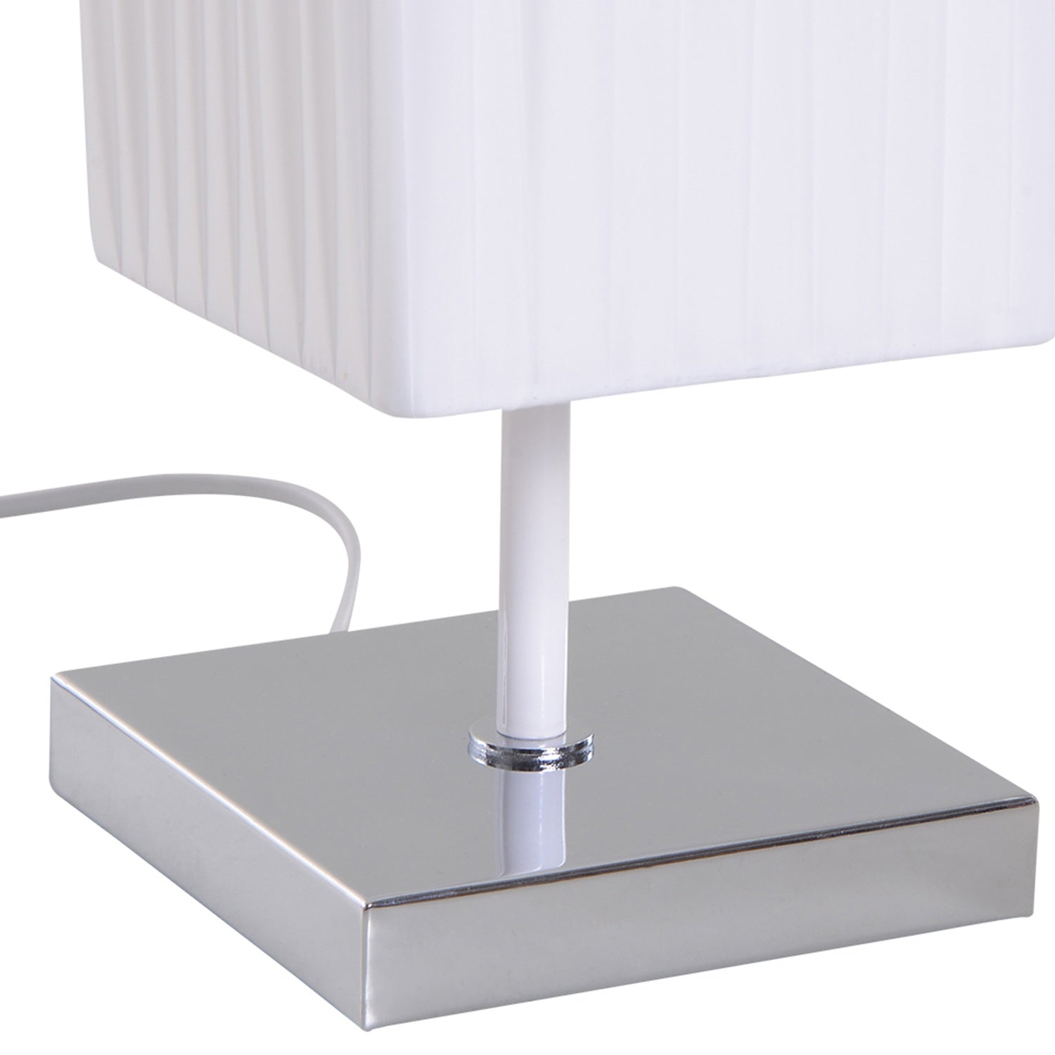 Modern golvlampa, vitt rostfritt stål, E27 sockel