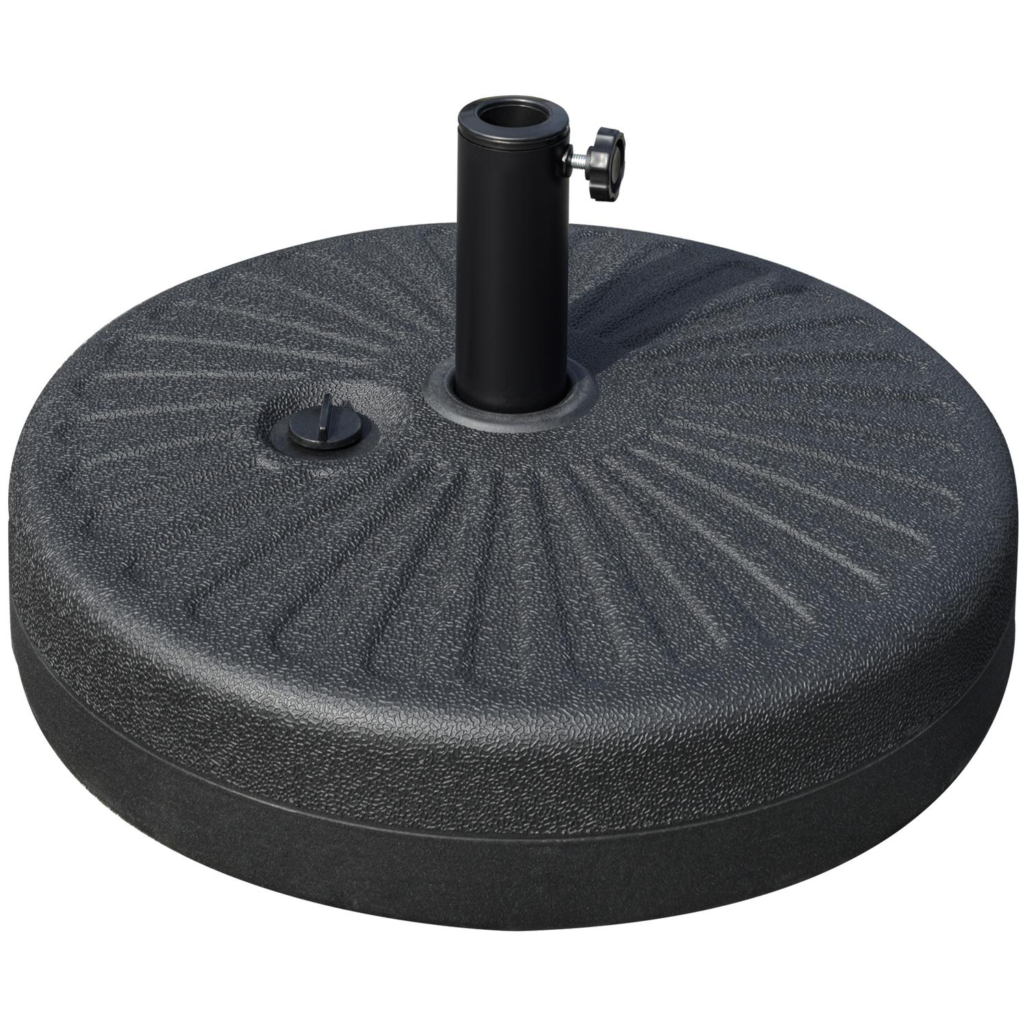 Parasoll Bas 22 Kg, Cement, Svart – Passar Ø38/48 Mm