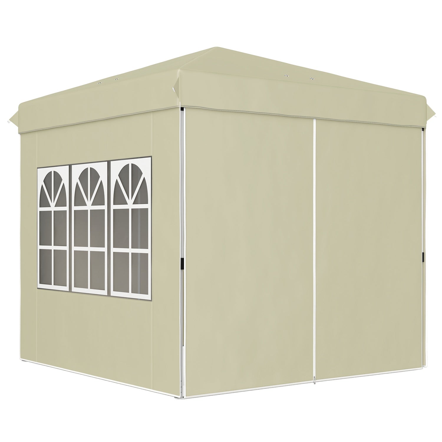 Párty stan Pop-Up 2,5x2,5m, UV 50+, vodoodpudivý, krémový