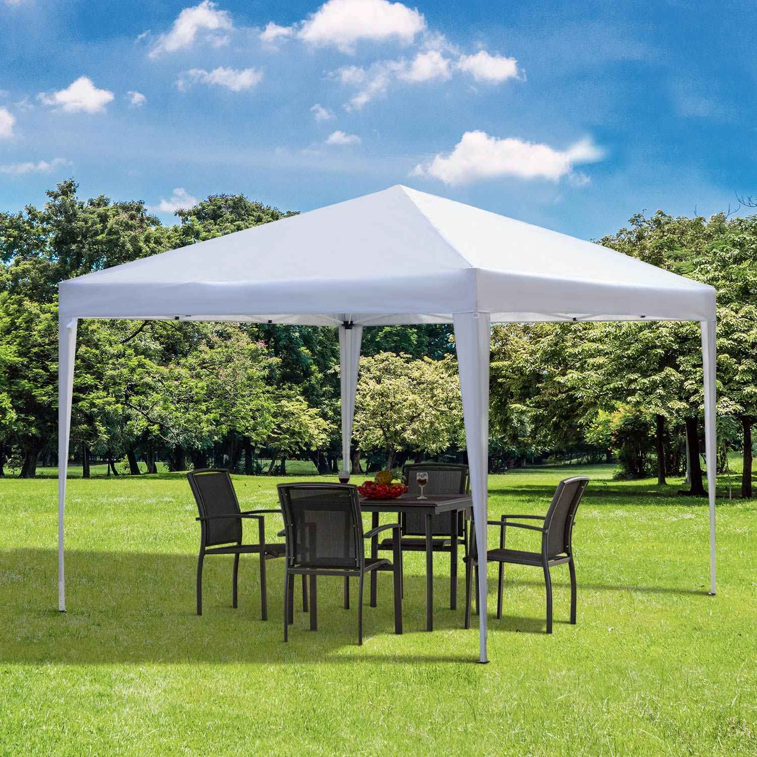 Pop-Up Gazebo 2,95x2,95M, UV-beständig, stålram