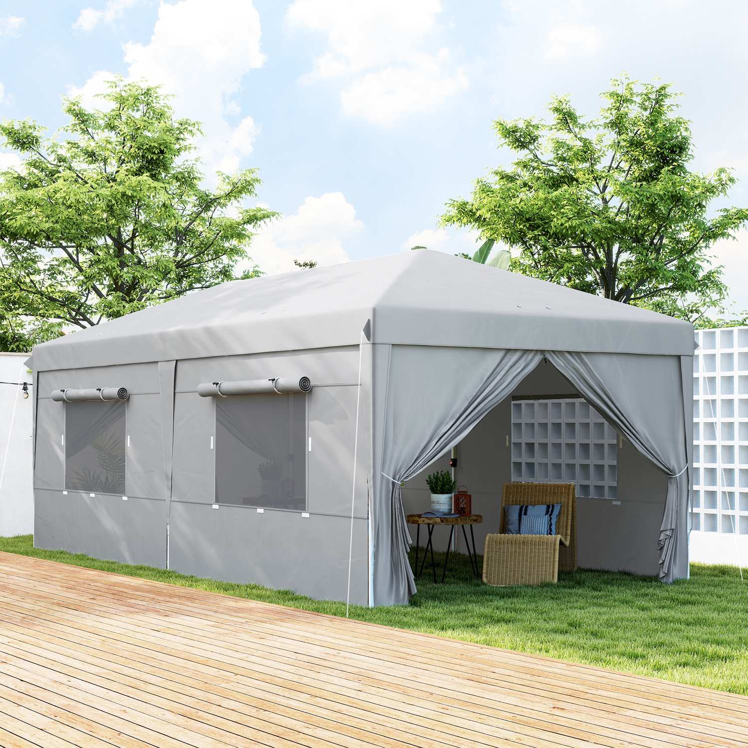 Párty stan Pop-Up 3x6m, vodoodpudivý, ochrana UV50+