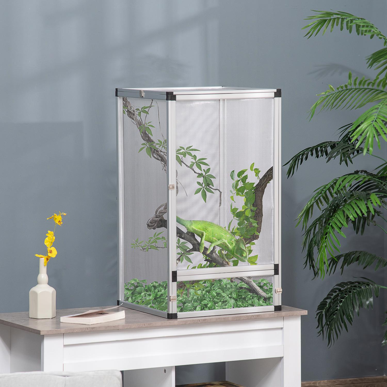 Reptiluppfödningslåda – Aluminium, 45x45x80 cm