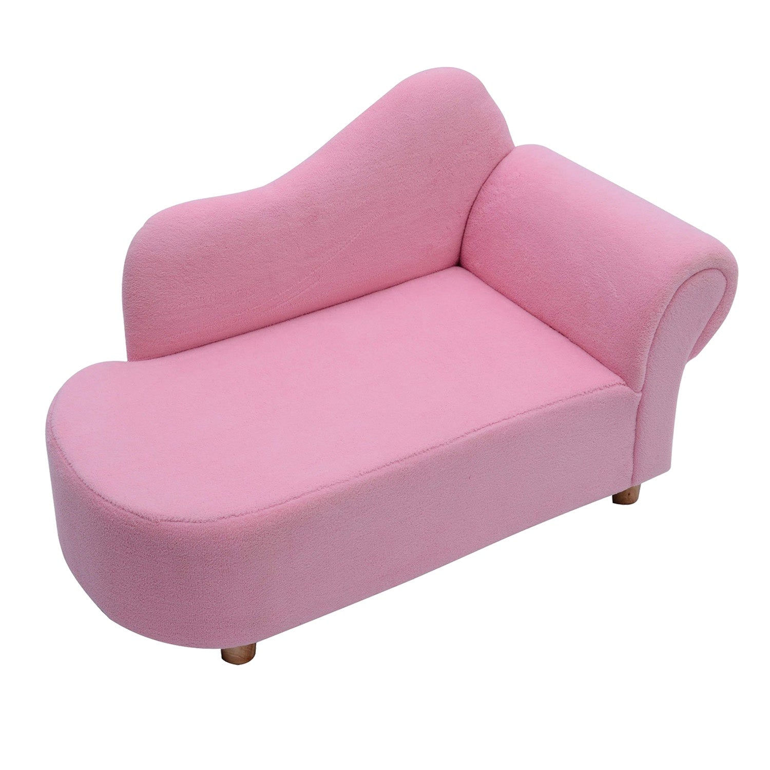 Rosa mini schäslong för barn – Snygg och bekväm