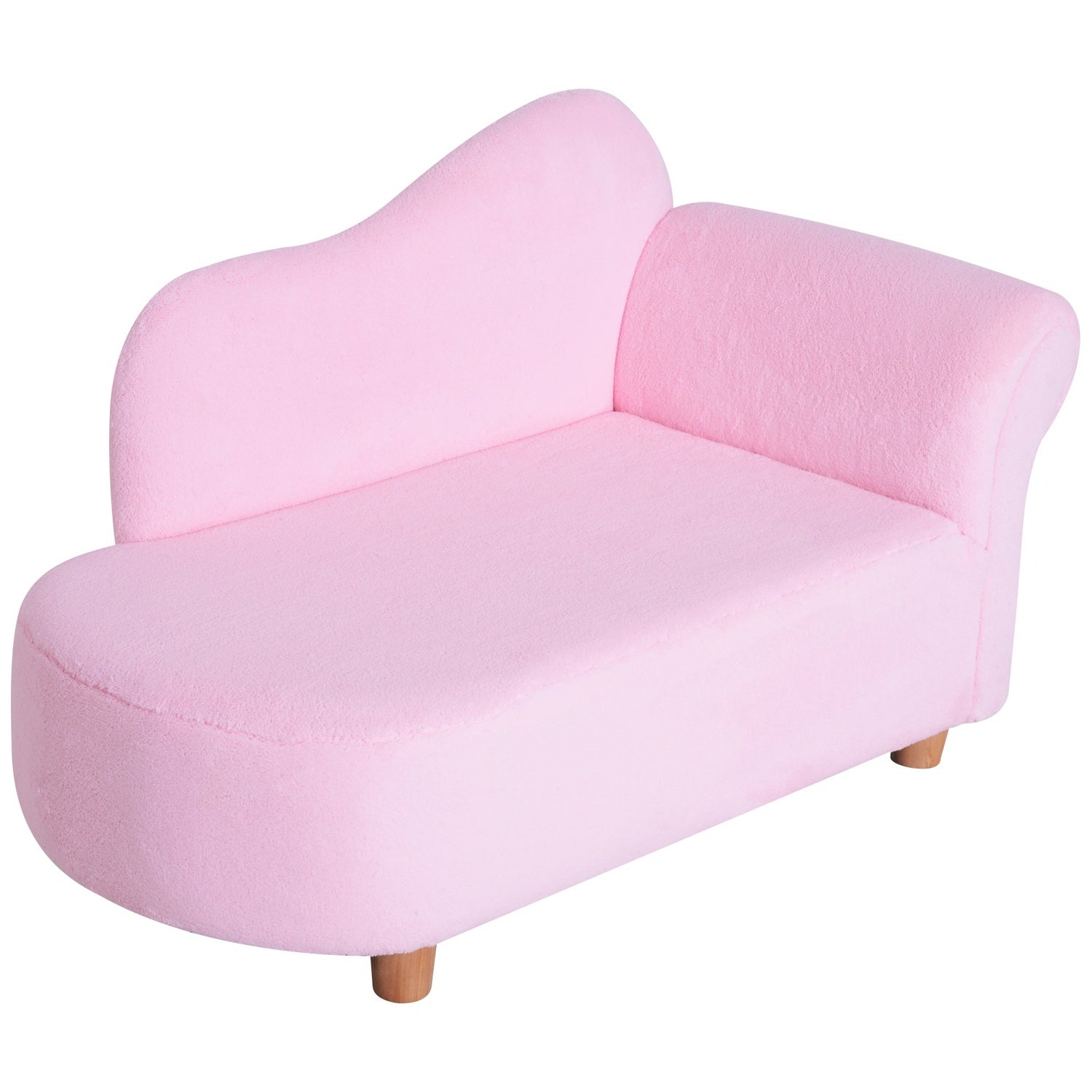 Rosa mini schäslong för barn – Snygg och bekväm