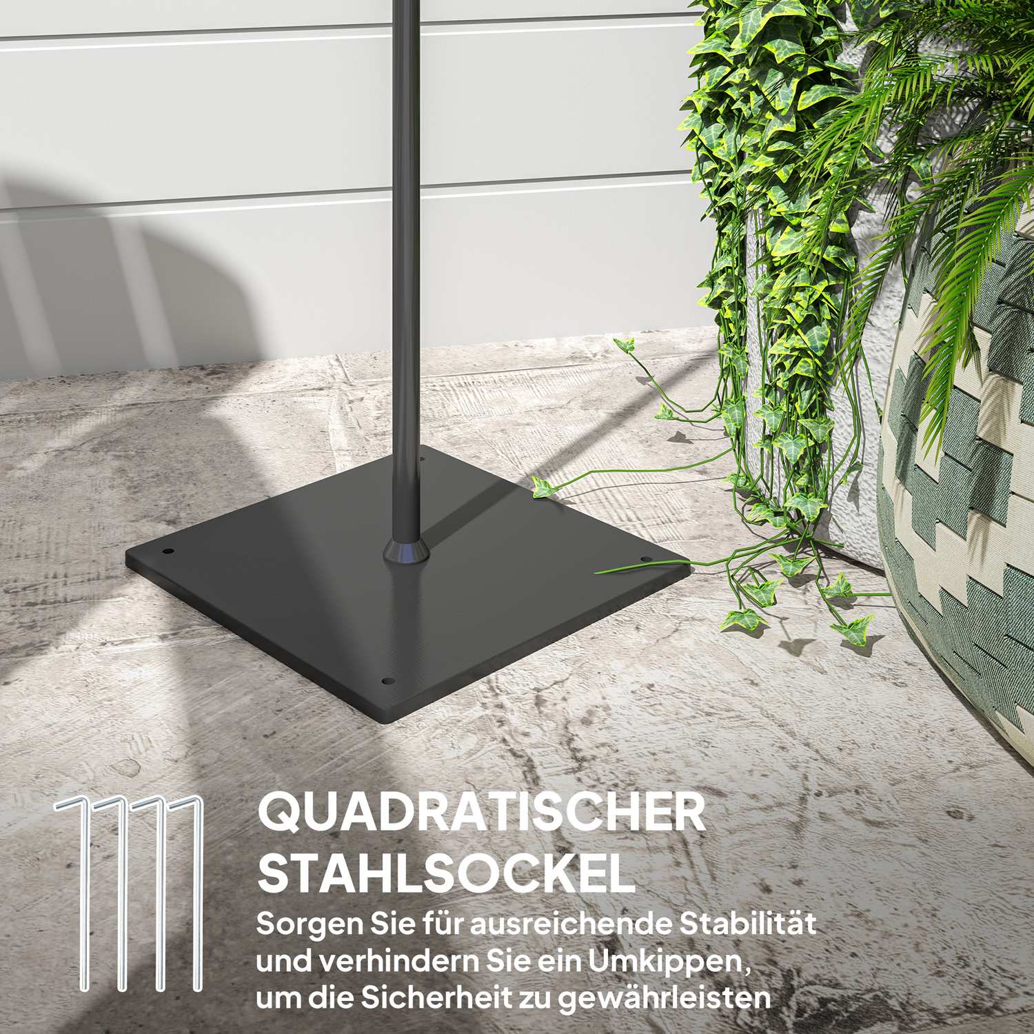 Ratanová solární stojací lampa se světelným senzorem, voděodolná IP44