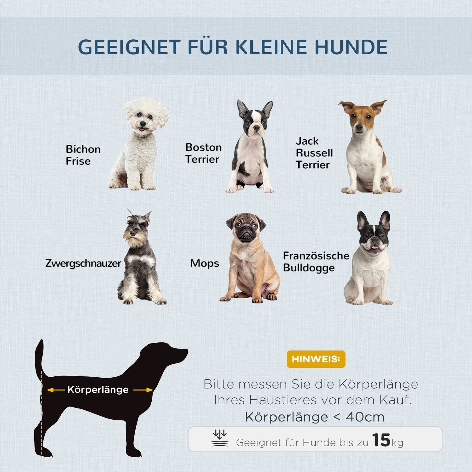 Rotting hundkennel & katthus, utomhuskudde, grå