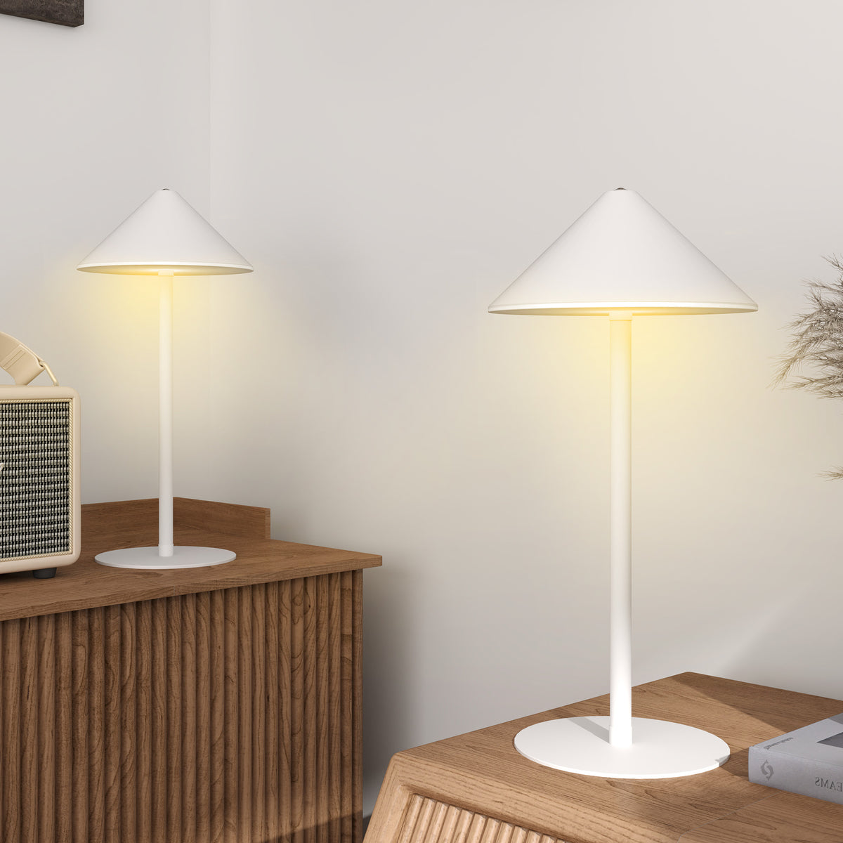 Sada 2 stolních lamp s dotykovým ovládáním, 3 barvy světla