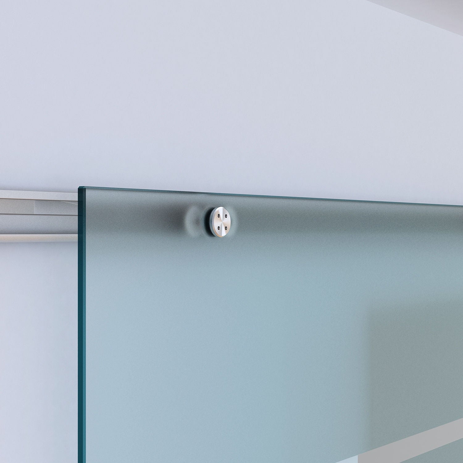 Skjutdörr i glas, satinfinish, 775-1025 x 2050 mm