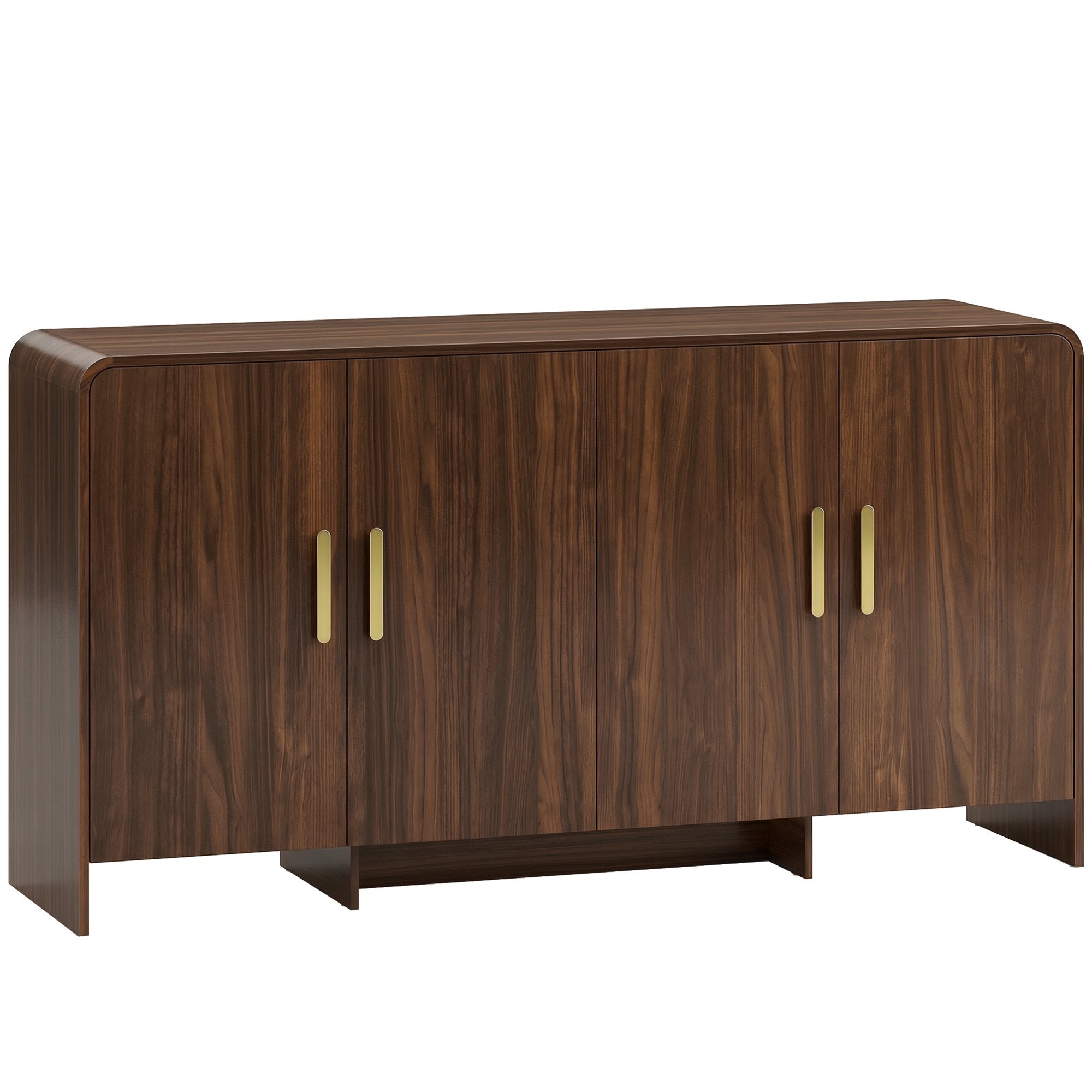Skänk buffé 152 cm, mjukstängande dörrar, valnötsfinish