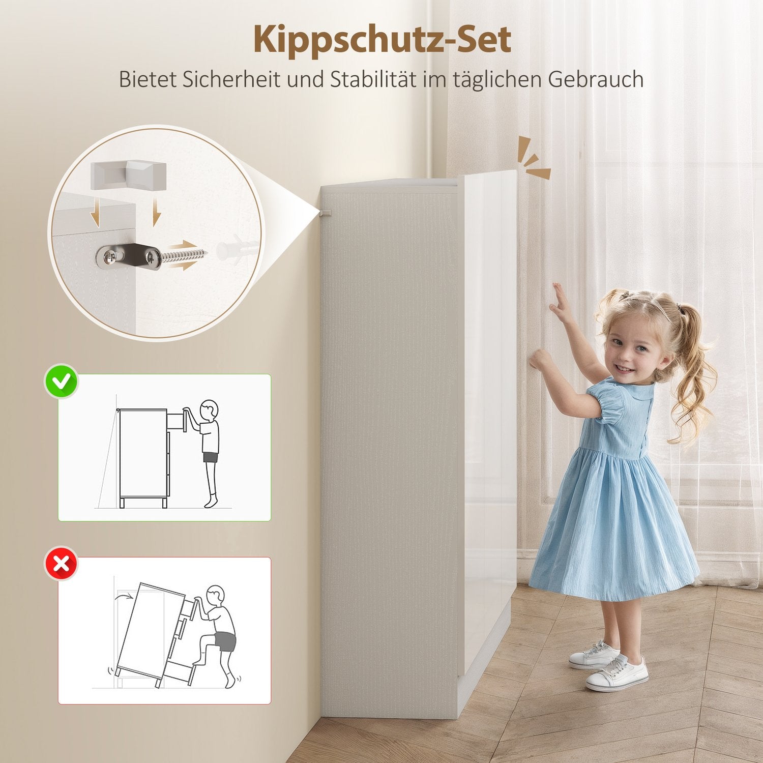 Skoskåp, 10 hyllor, ventilation, mjukstängning, vitt trä