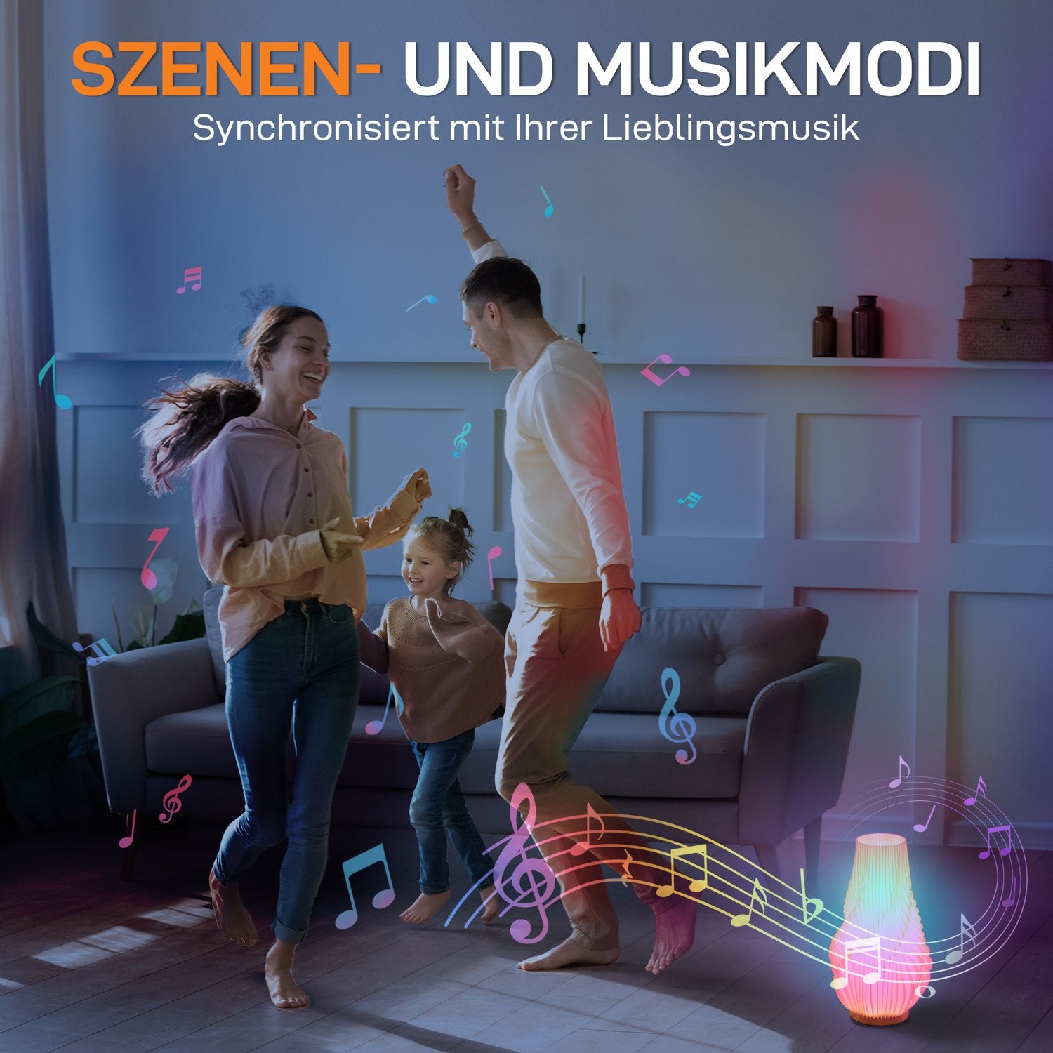 Chytrá LED stolní lampa – 3D květinové stínidlo, stmívatelná, chytré ovládání