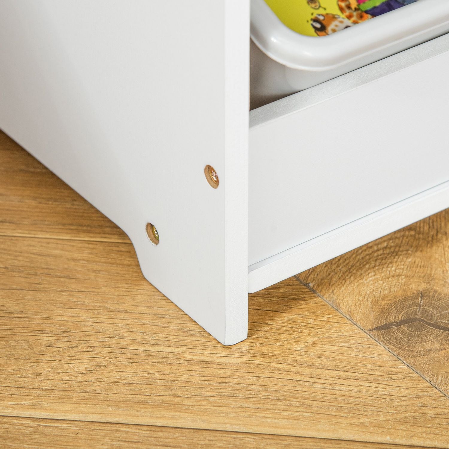 Småbarnsbord & 2 stolar, MDF, vit/grå