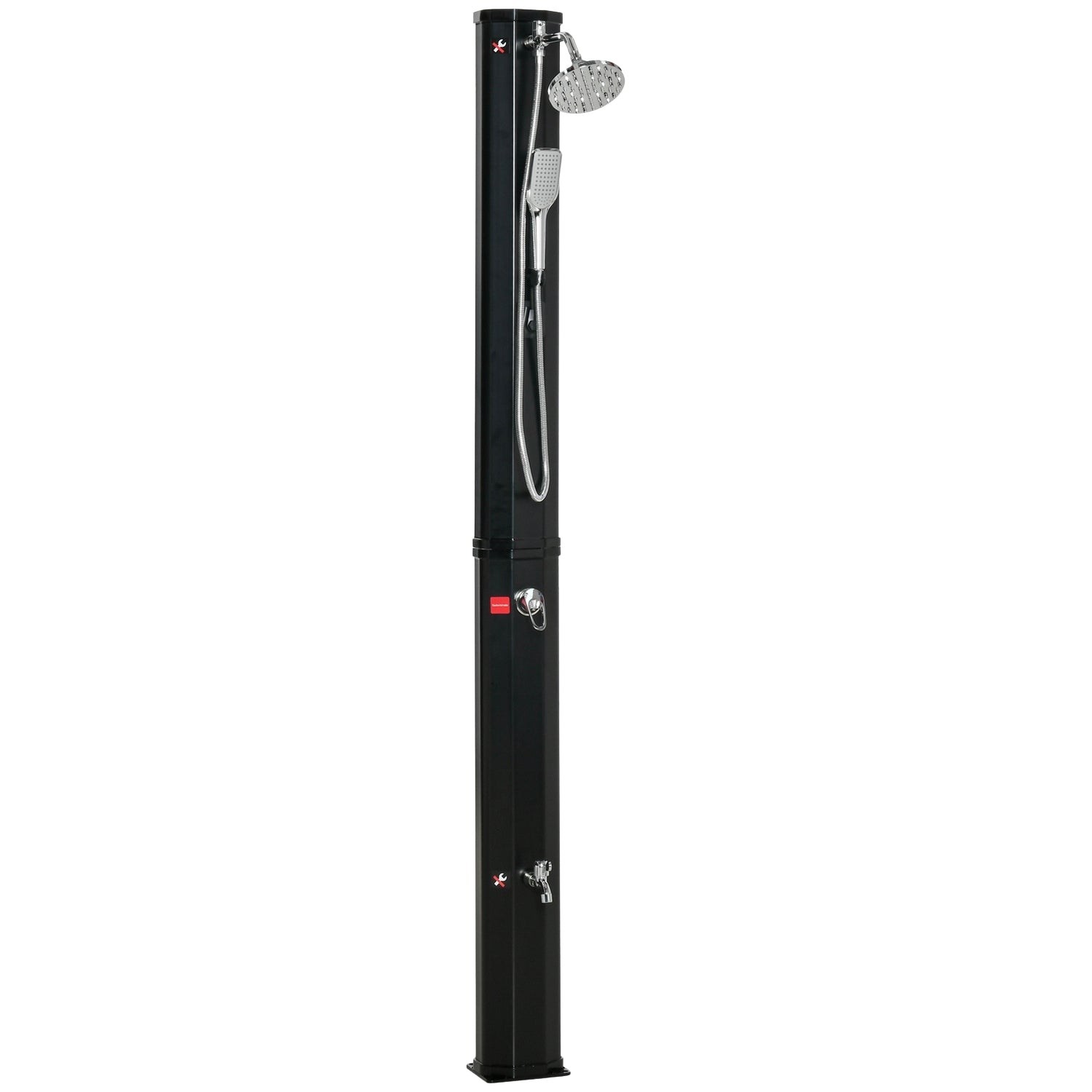 Solar Dusch 35L Camping Varmvatten System – Svart