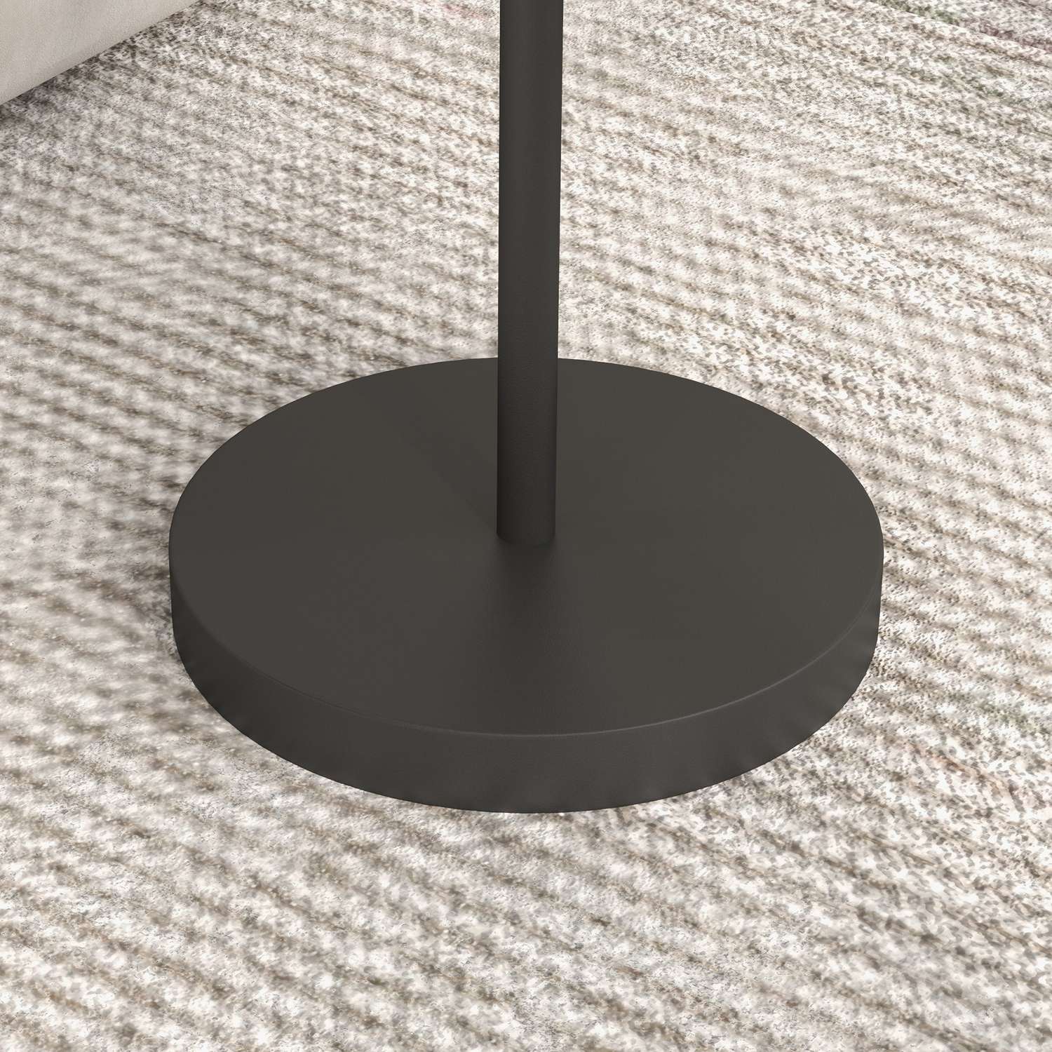 Solární LED stojací lampa – bambusová, stmívatelná, s USB nabíjením