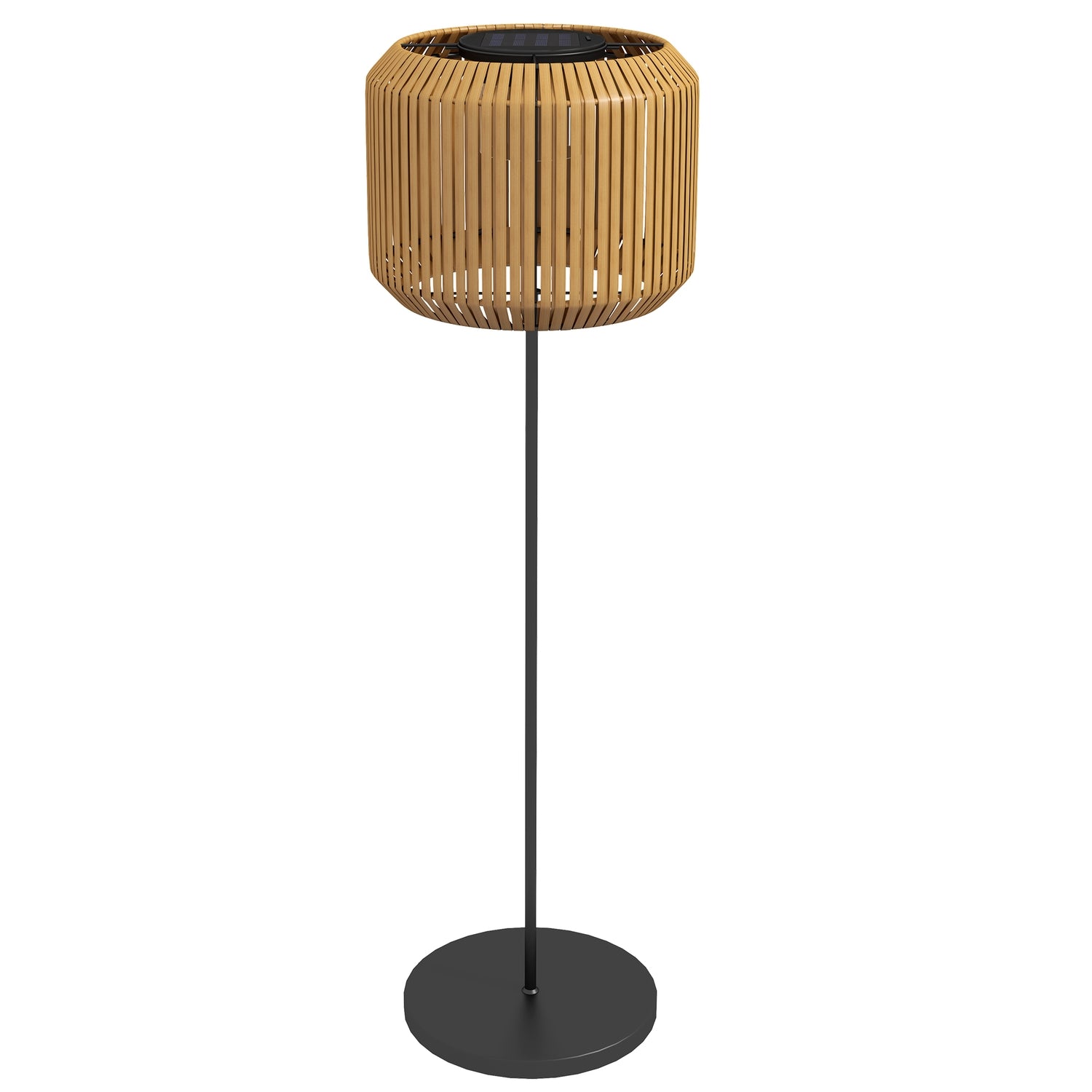 Solar rotting golvlampa, varmt ljus, automatisk på/av