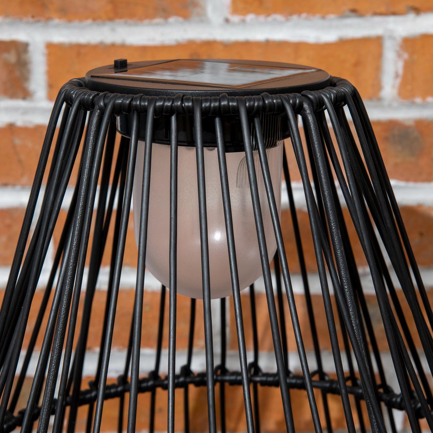 Solar trädgårdslampa, trumdesign, vattentät, ljussensor
