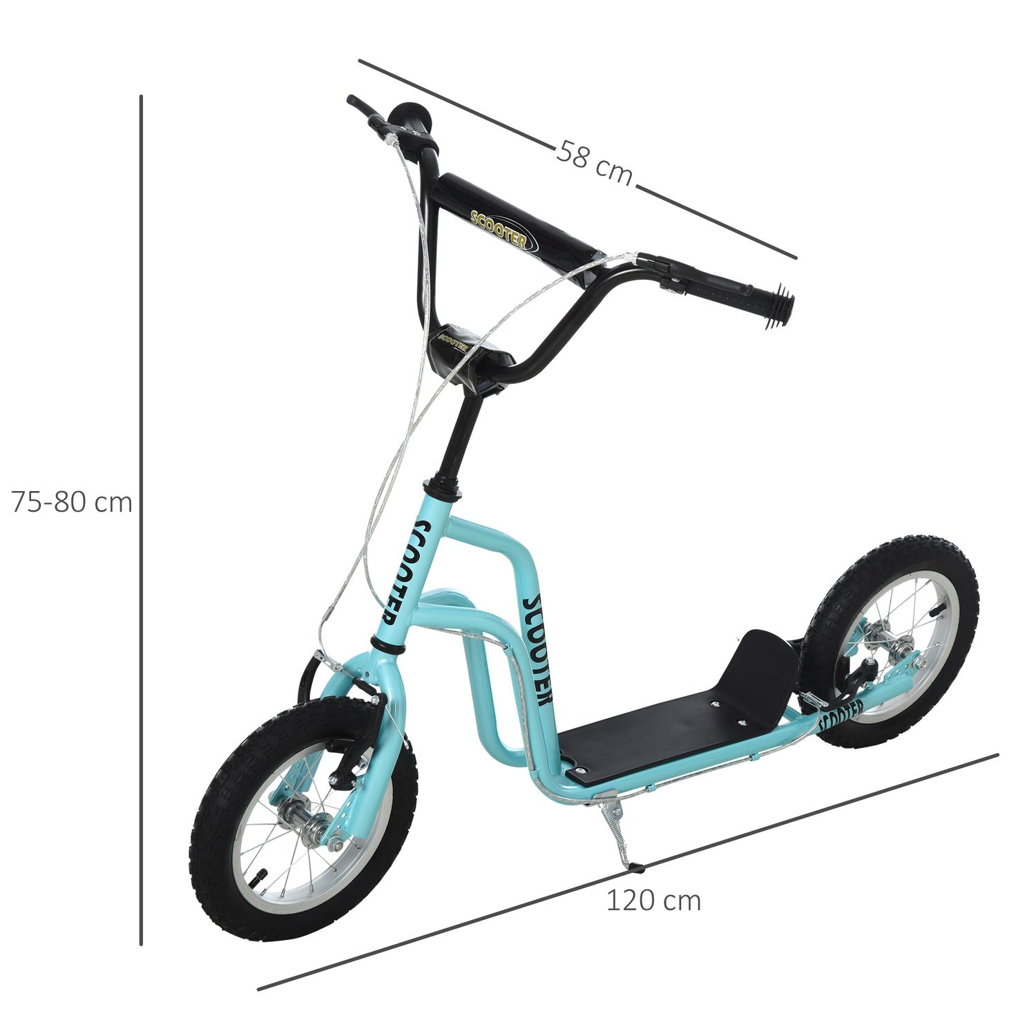Sparkcykel med 12"" luftdäck för barn från 5 år och uppåt