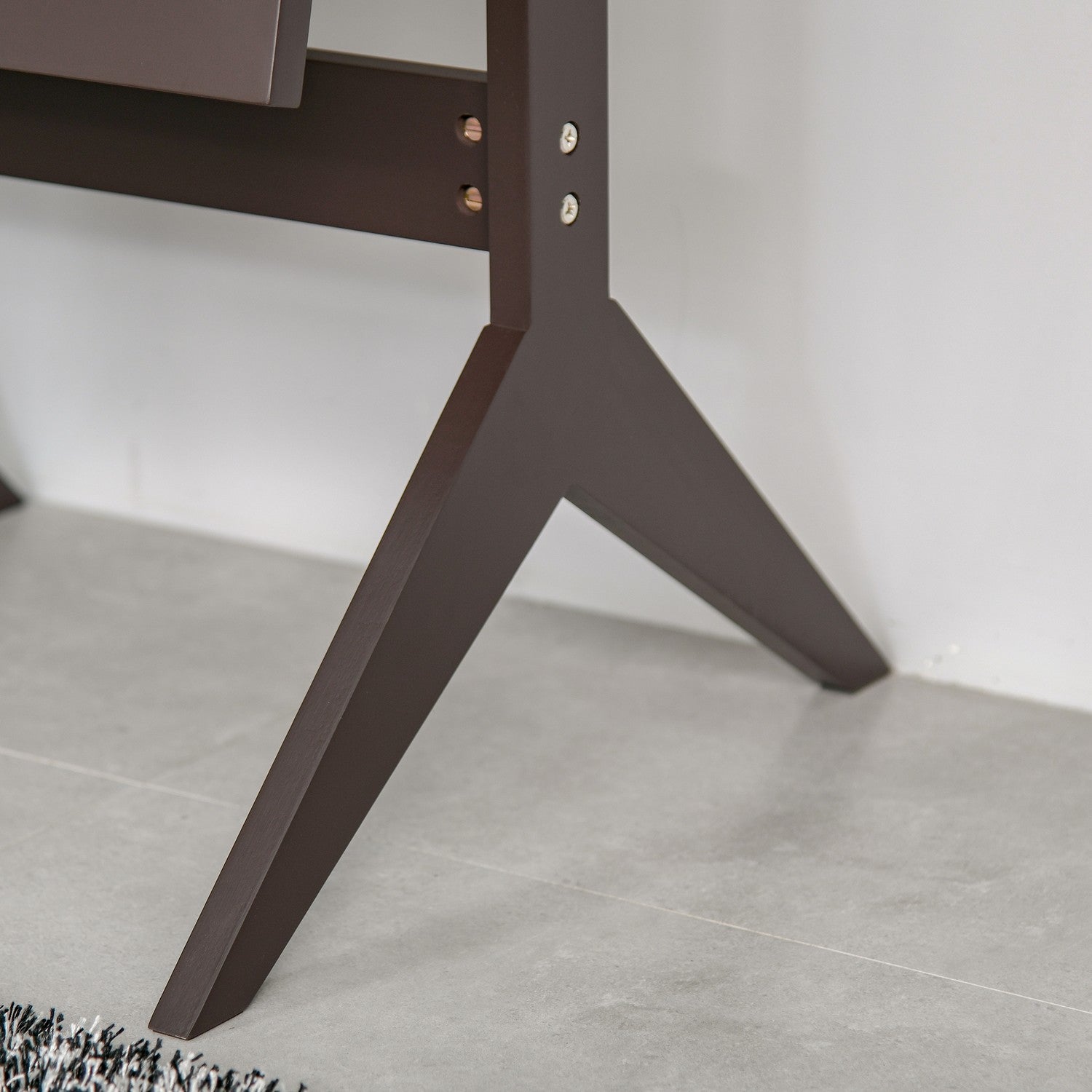 Volně stojící celozrcadlo, snadno udržovatelné MDF, 47 × 46 × 148 cm