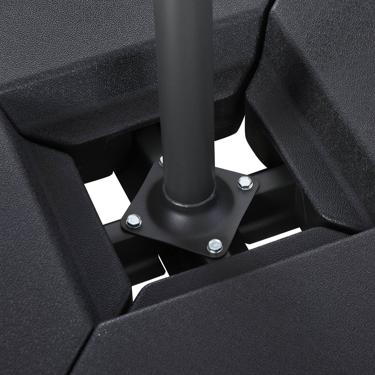 Svart HDPE paraplyställ – hållbart och elegant