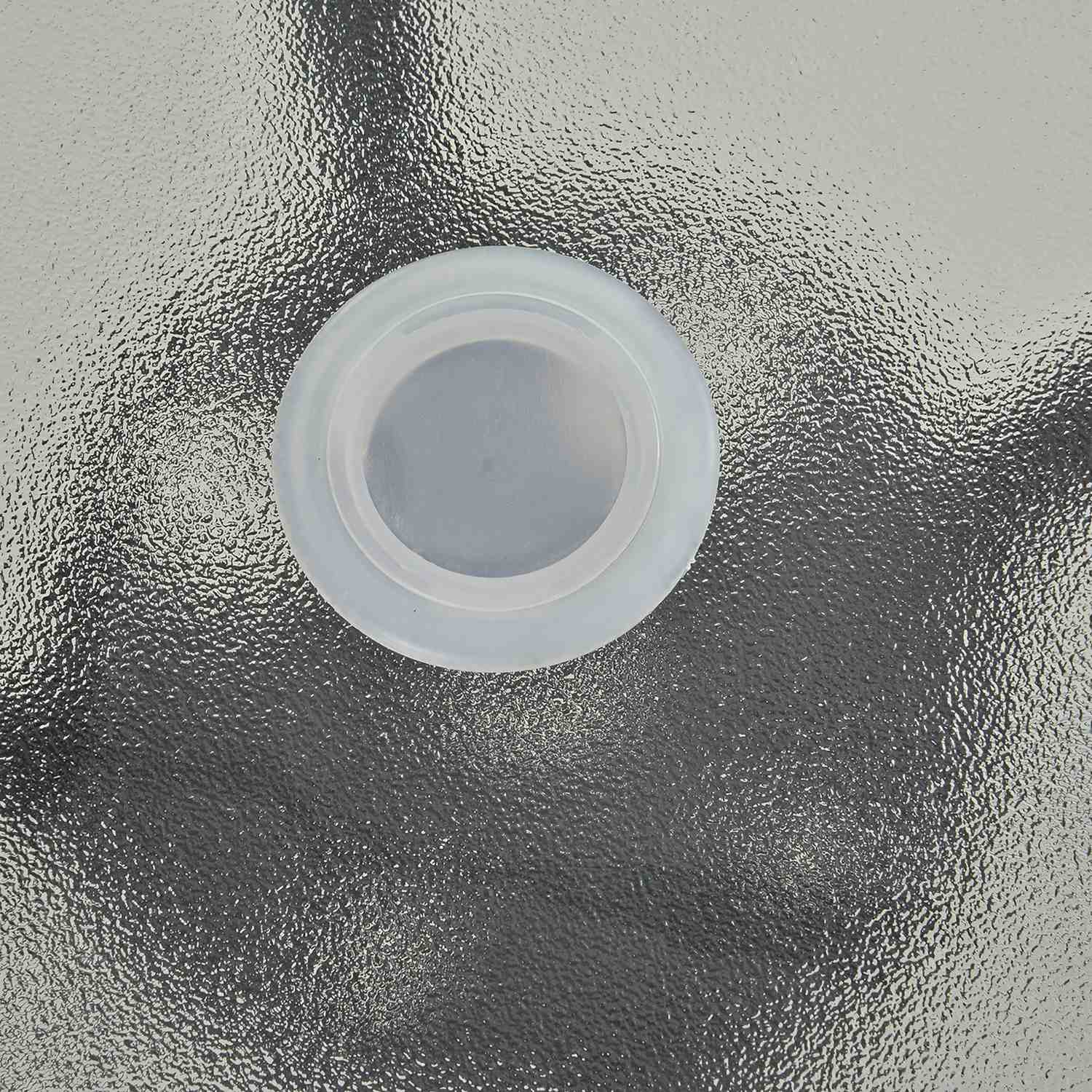 Svart bistrobord – Skiva i härdat glas, 80 cm diameter