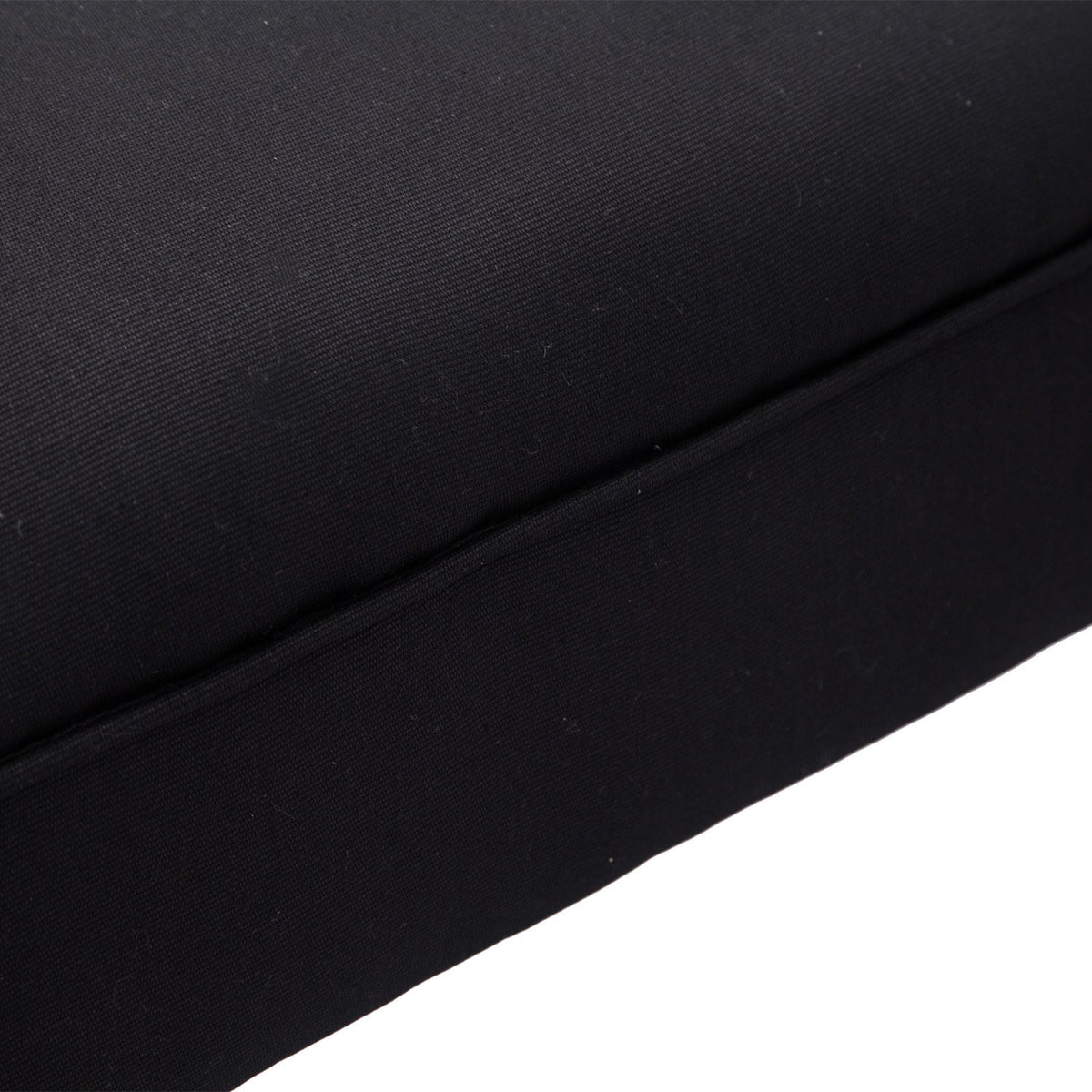 Černá čalouněná lavice do ložnice – MDF a pěna, 102x31x51 cm