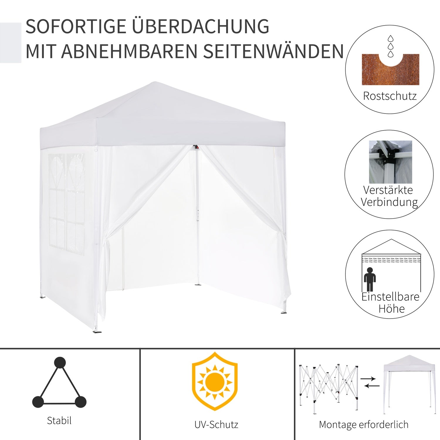 Tältpinnar i metall och rep med Oxford-bärväska
