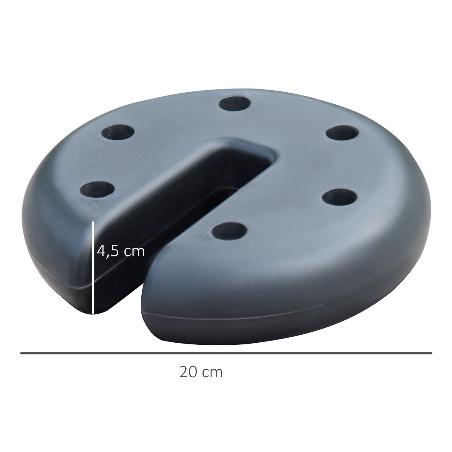 Tältviktset, 4 delar, 2,2 kg, säker paviljongbas