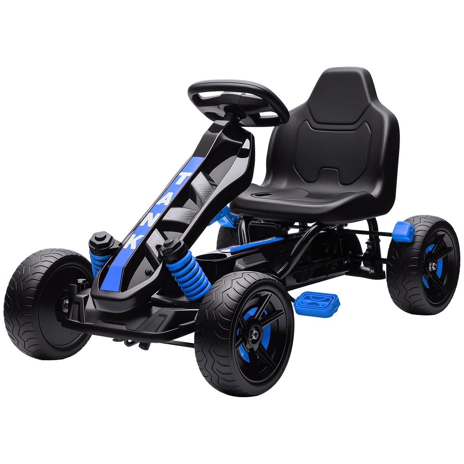 Trampgokart för barn, broms, halkfria hjul, 3-6 år