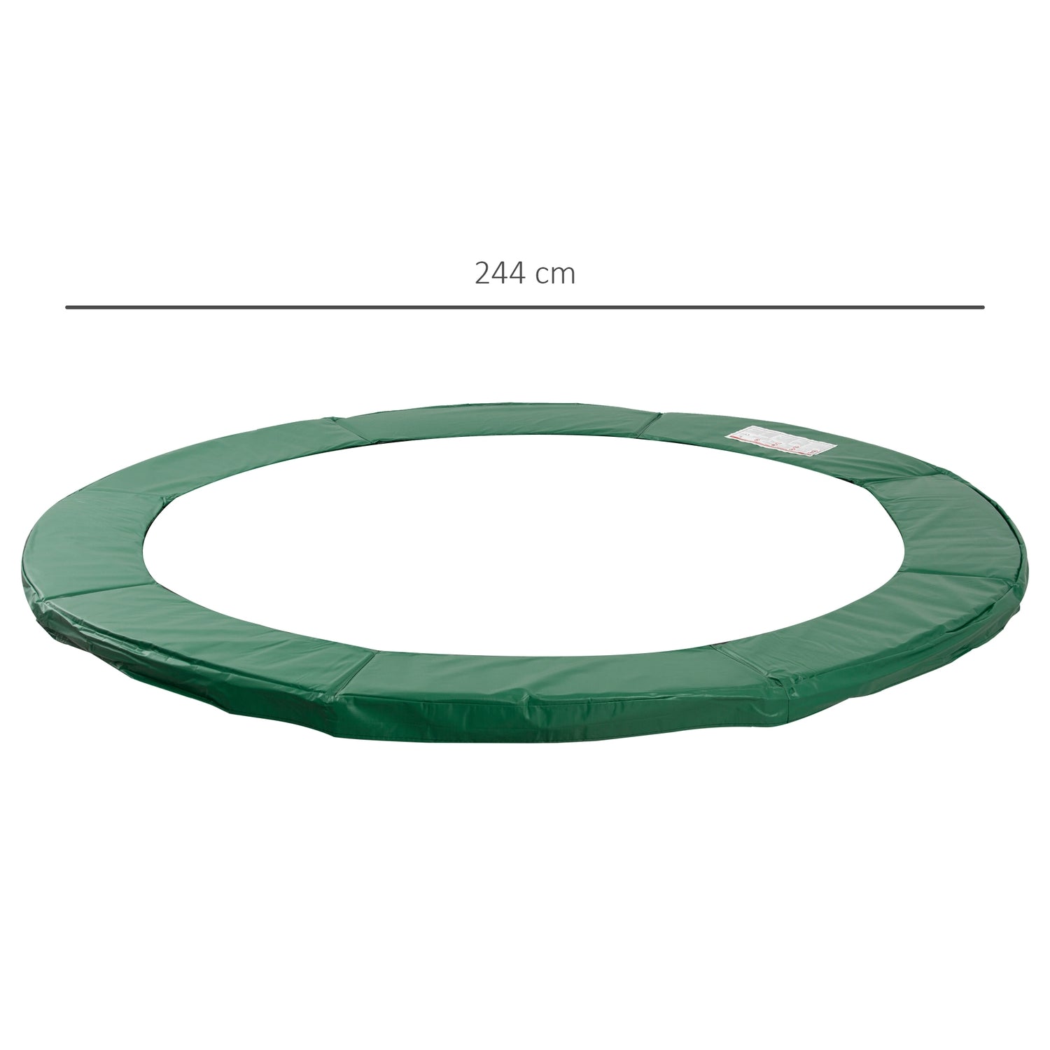 Trampolin kantskydd, 244 Cm, väderbeständig grön PVC