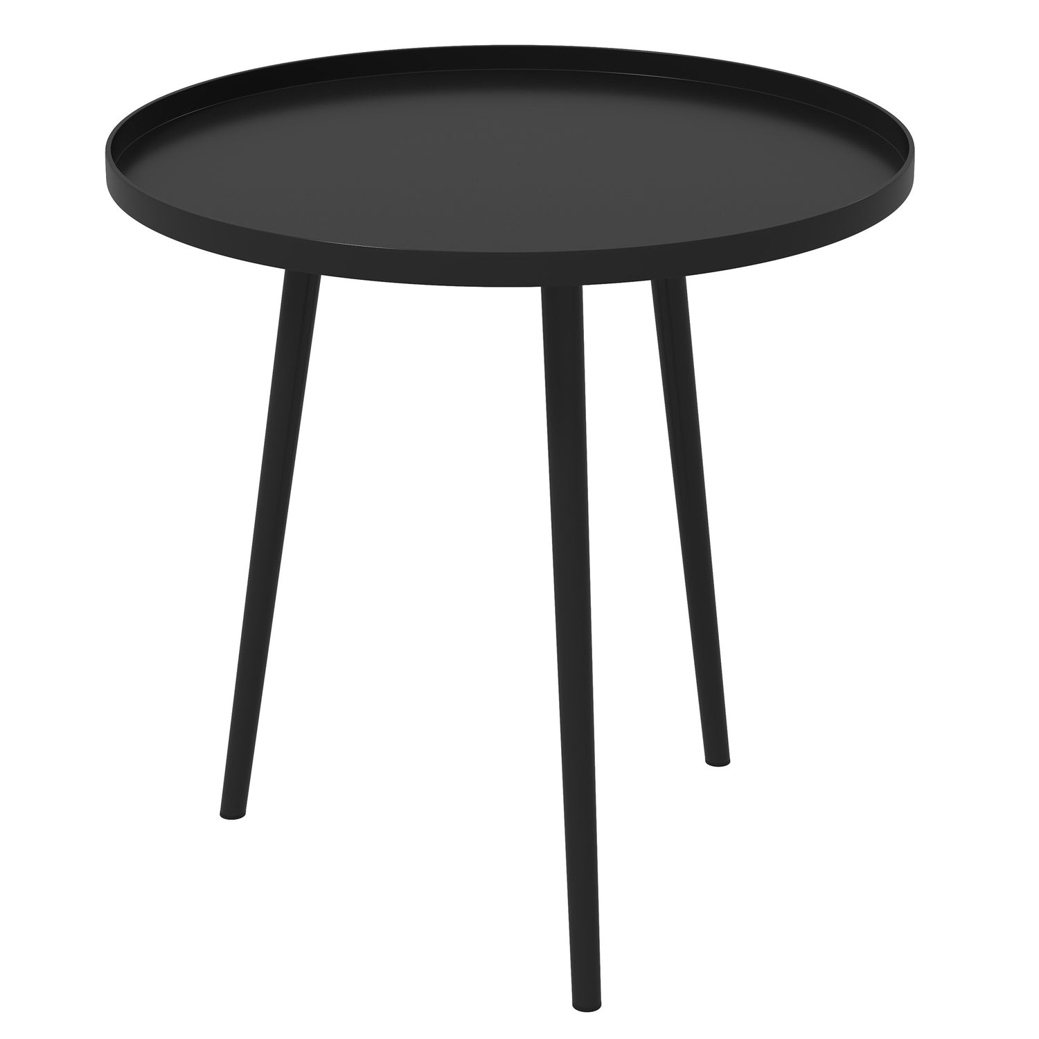 Trädgårdsbord i svart stål – 40 x 40 x 50 cm