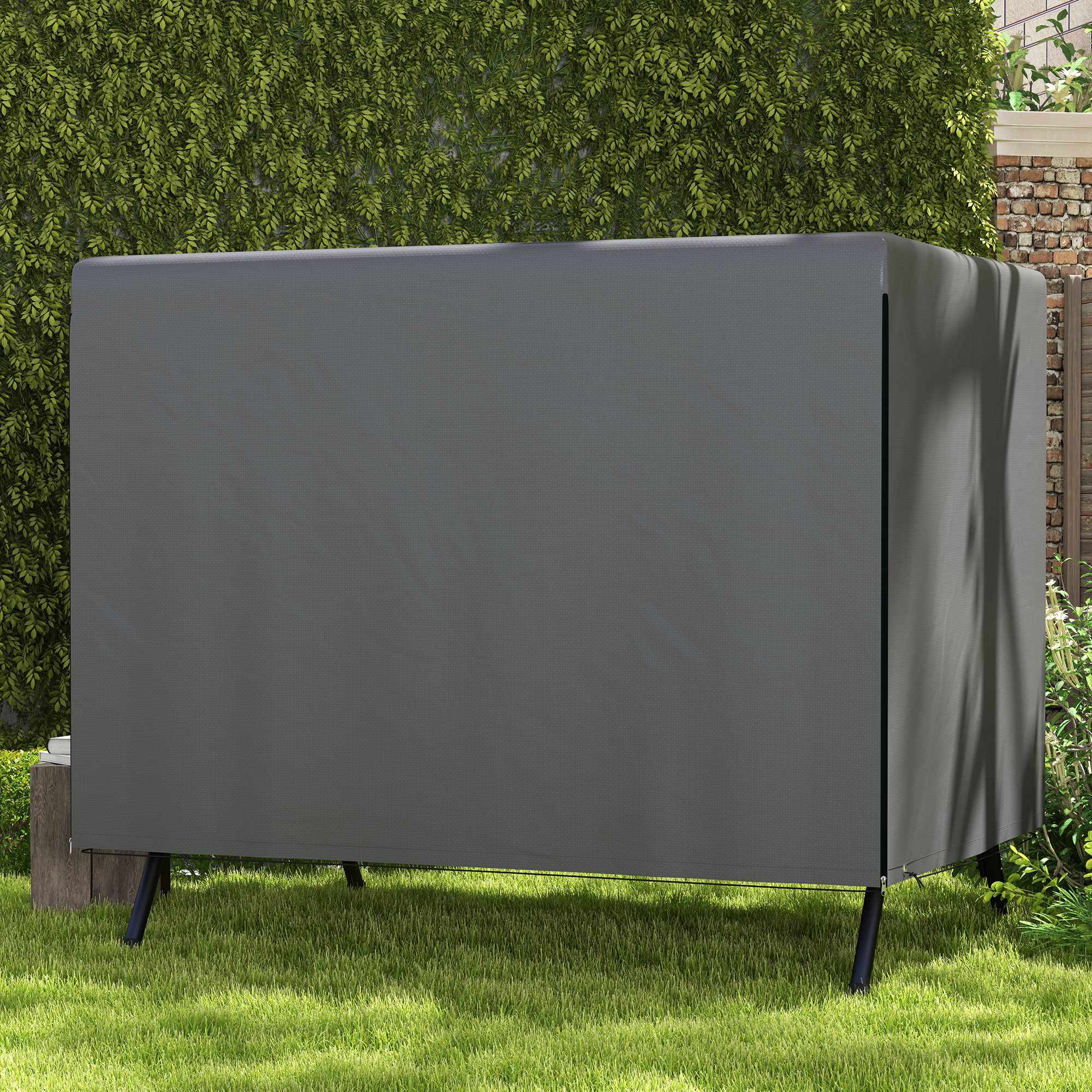 Trädgårdsmöbelöverdrag, vattentätt PE, 215x155x150 cm