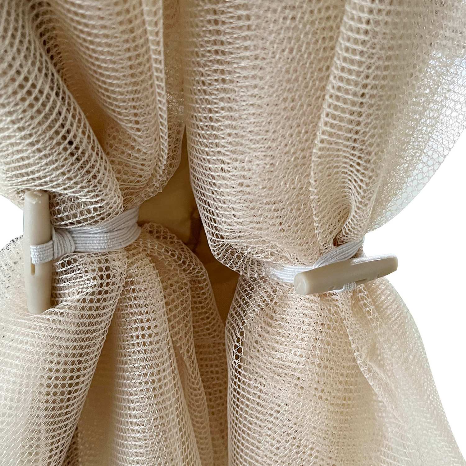 Trädgårdspaviljongtält med sidoväggar & myggnät, beige