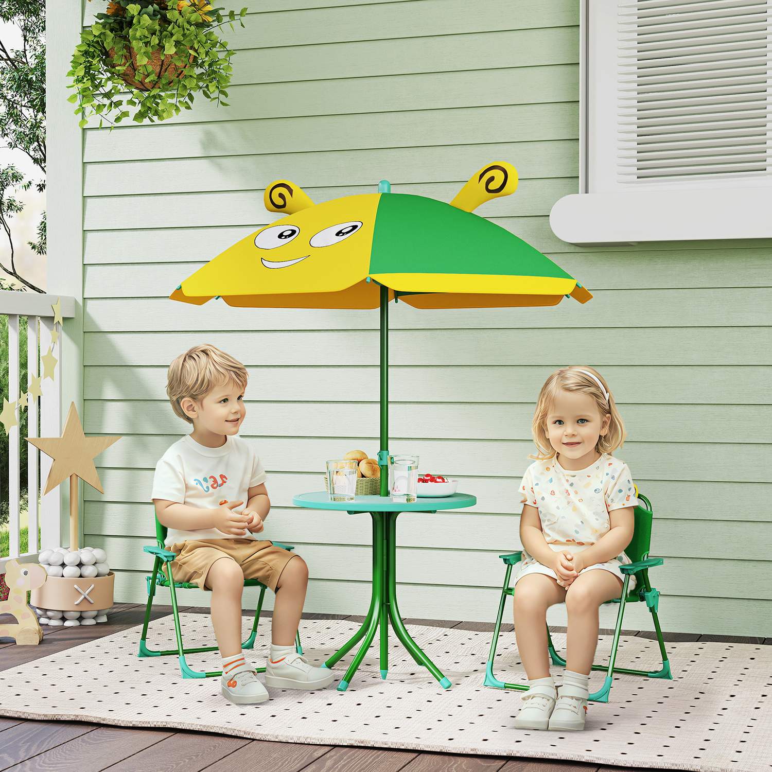 Trädgårdssittset för barn med parasoll, Bee Design