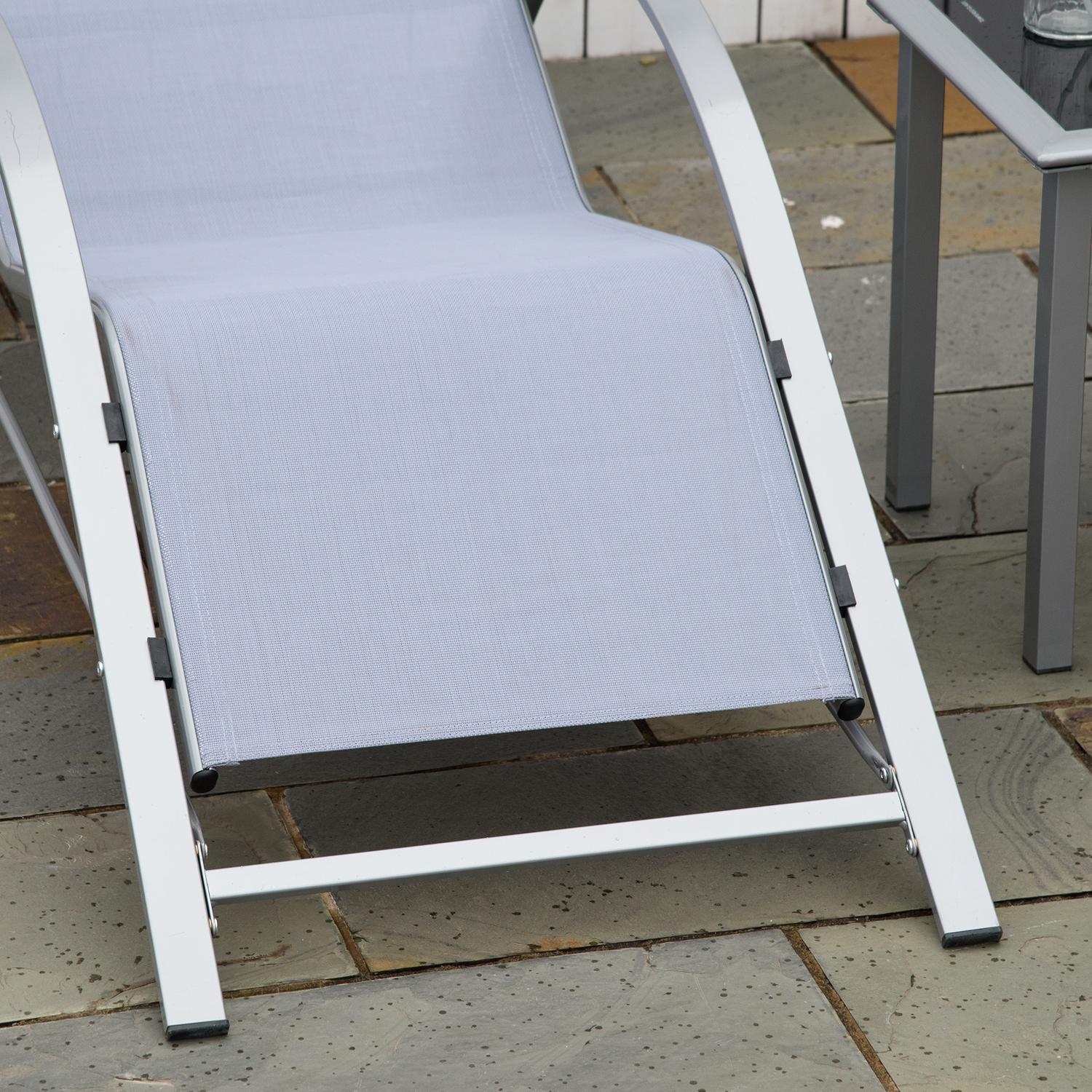 Trädgårdsstolset med bord – metallnät, 3 st, grå