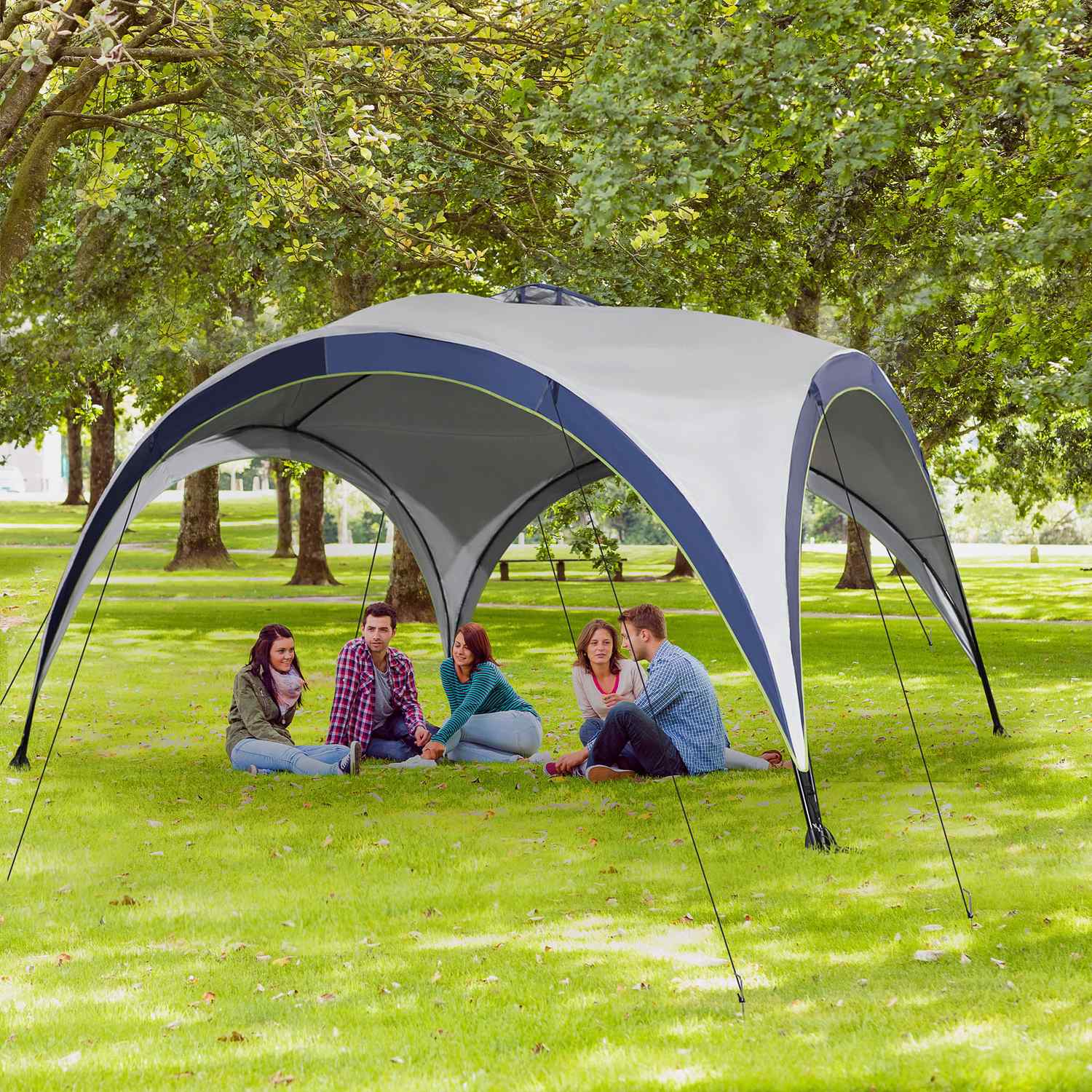 Trädgårdstältpaviljong – väderbeständig, solskyddande, 4x4m