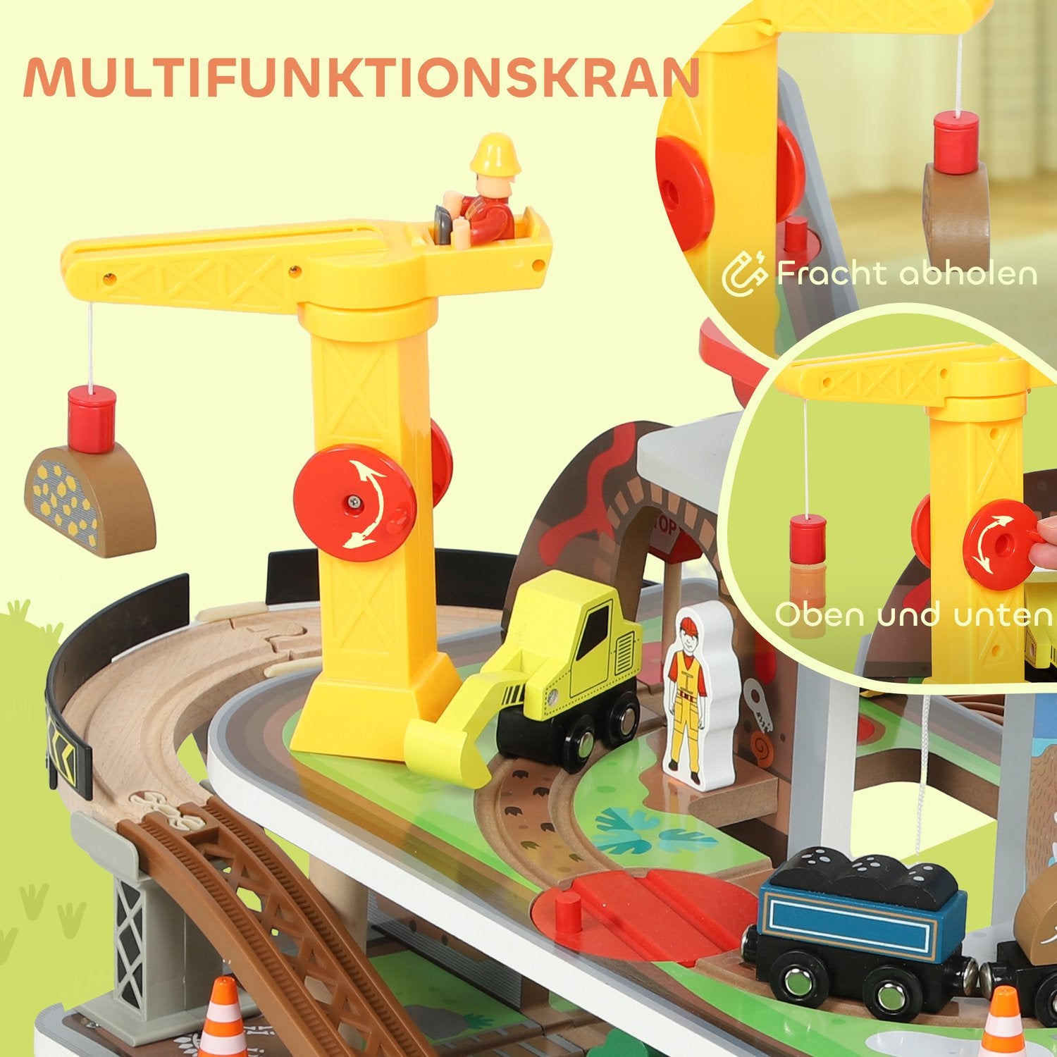 Trätågset, 79 delar, 4 nivåer, utbyggbart