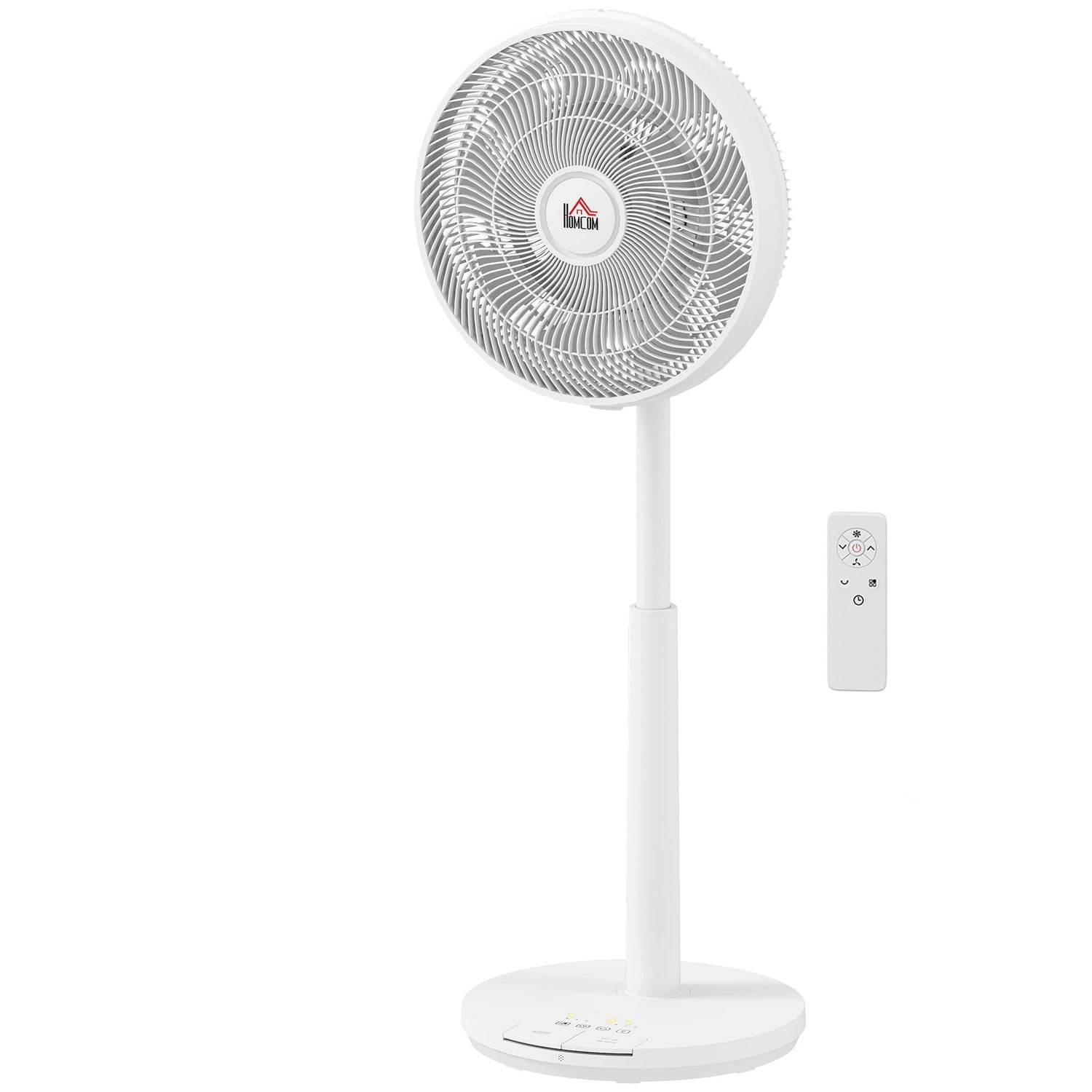Tichý stojanový ventilátor s dálkovým ovládáním, 12 rychlostí, režim spánku