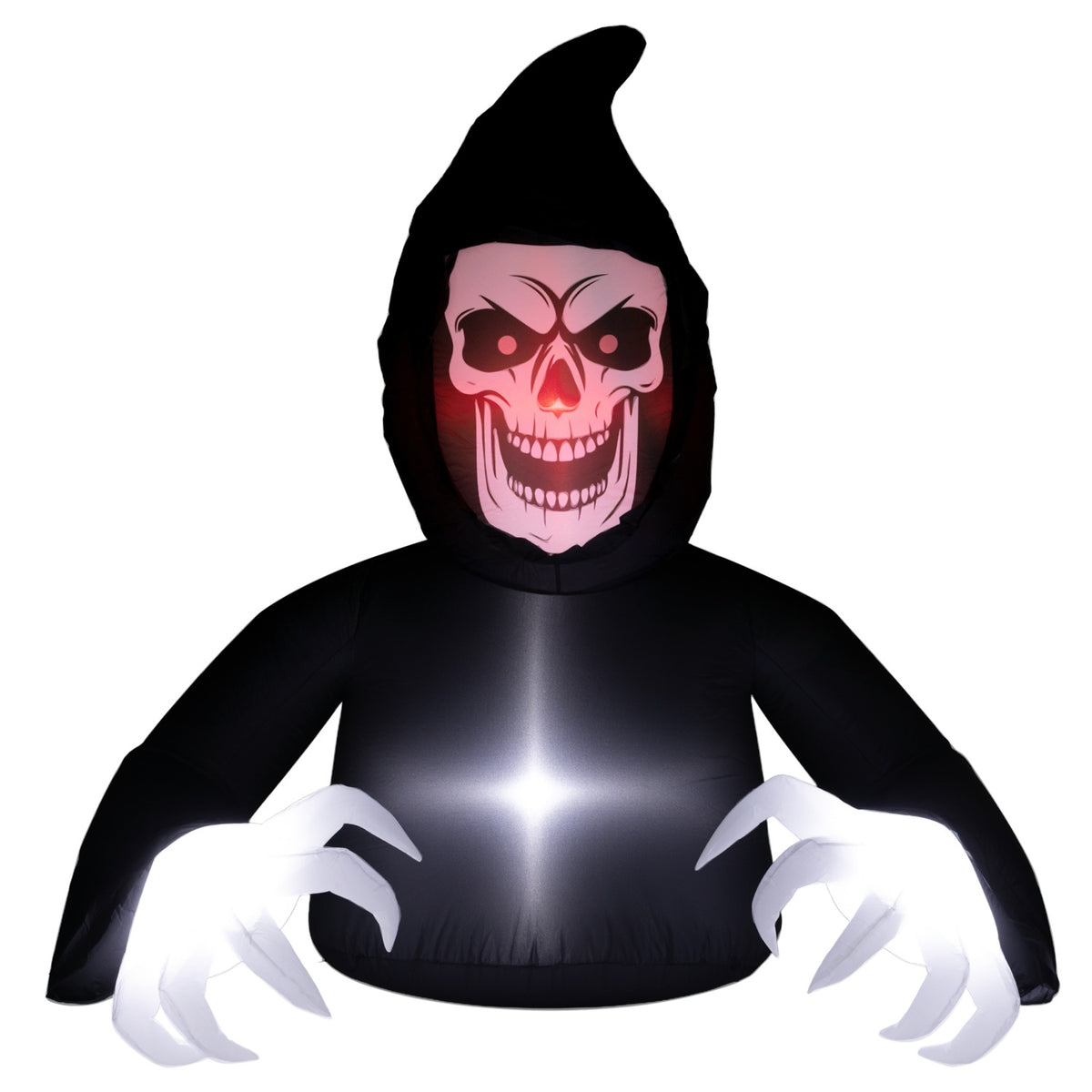 Nafukovací halloweenská strašidelná postava s LED světly a ventilátorem