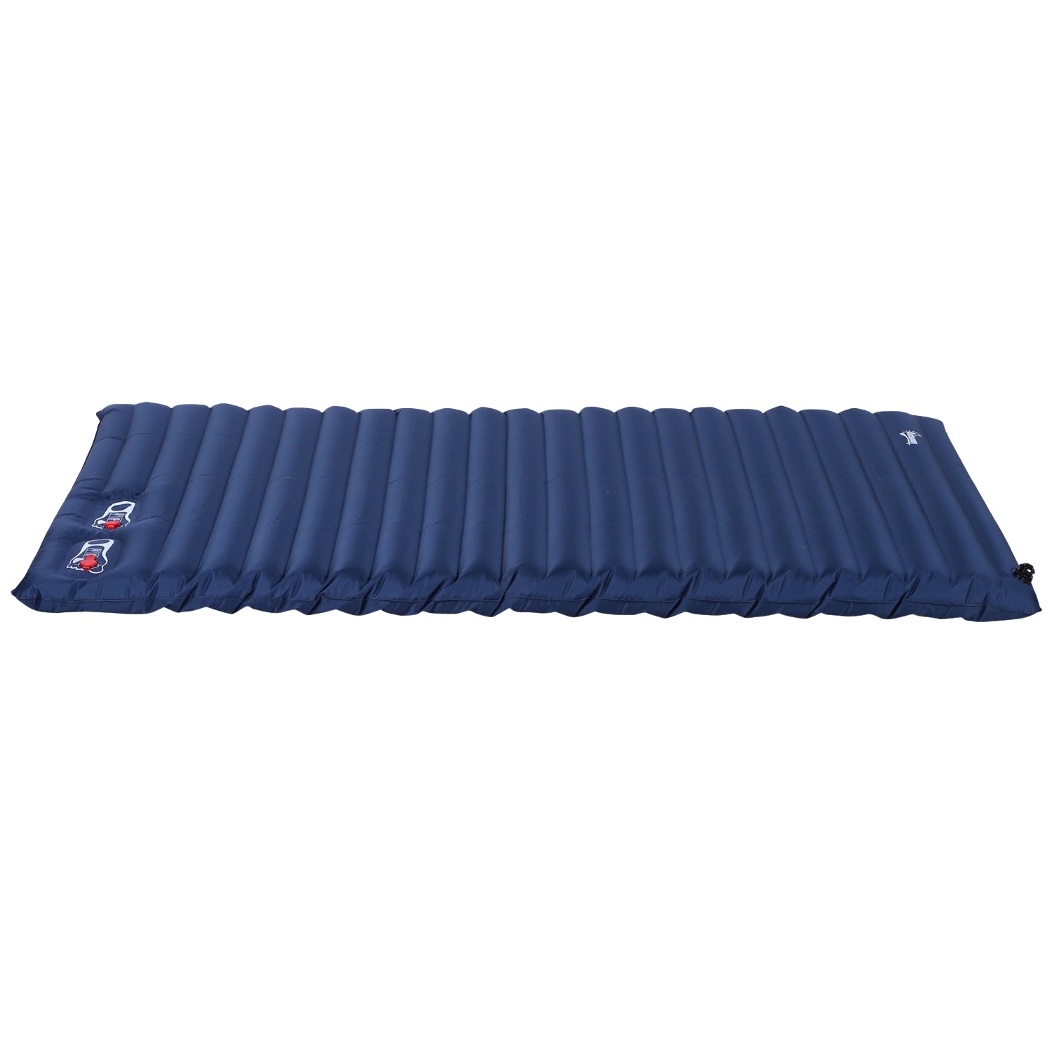 Uppblåsbar campingmadrass – Marinblå, Pvc, 195x138x10 cm