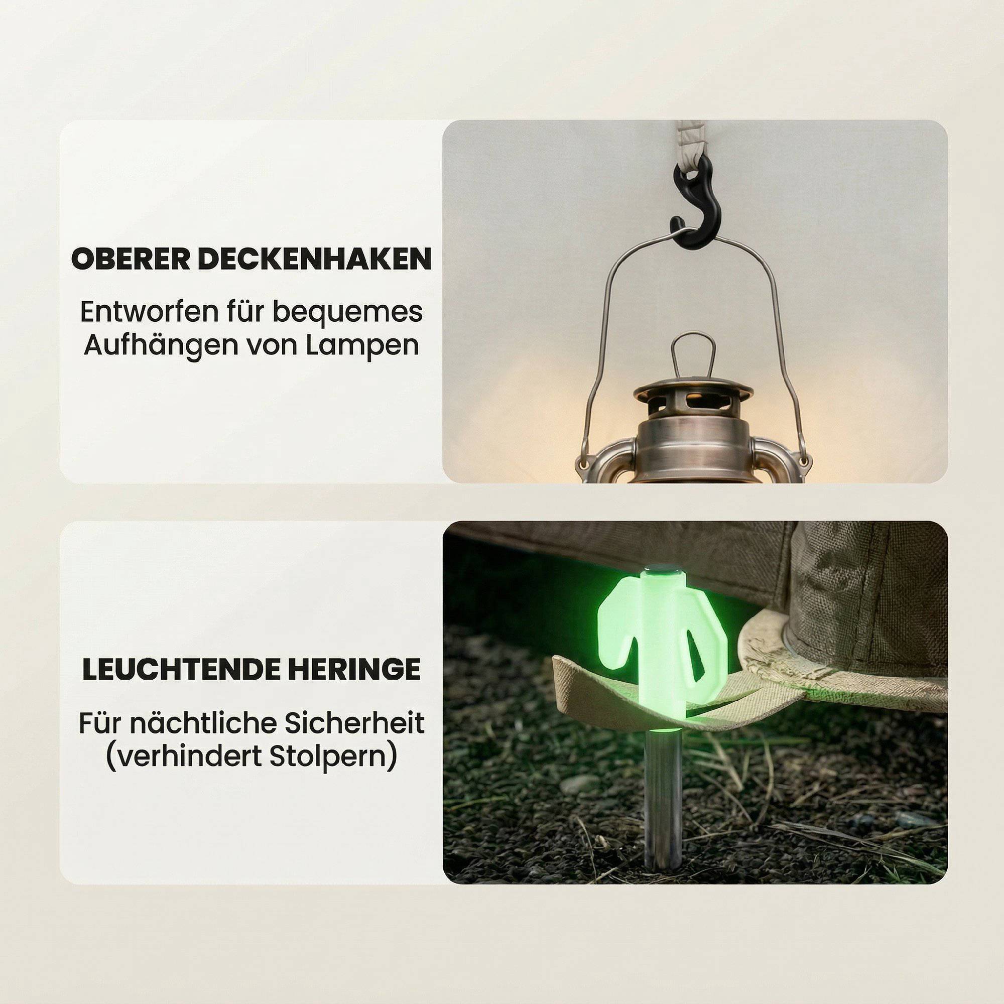 Uppblåsbart campingtält för 3 personer med pump och nättak