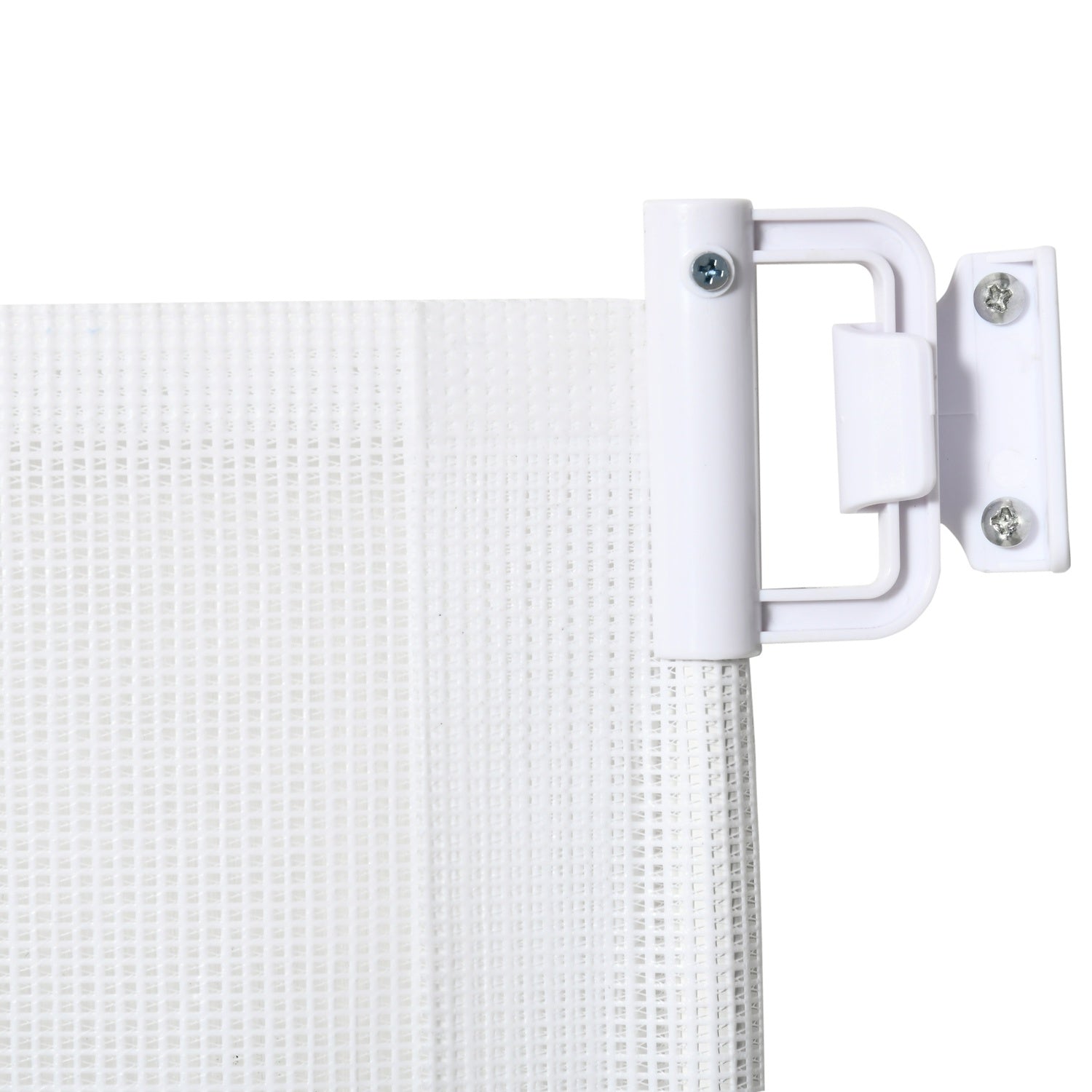 Utdragbar säkerhetstrappgrind – Vit PVC, 115x82,5 cm