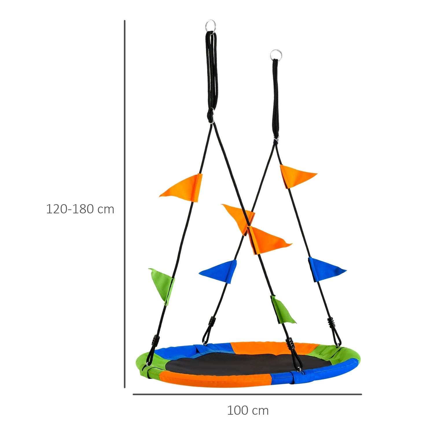 Utomhusbogunga, 100 cm, upp till 80 kg, för barn 3+