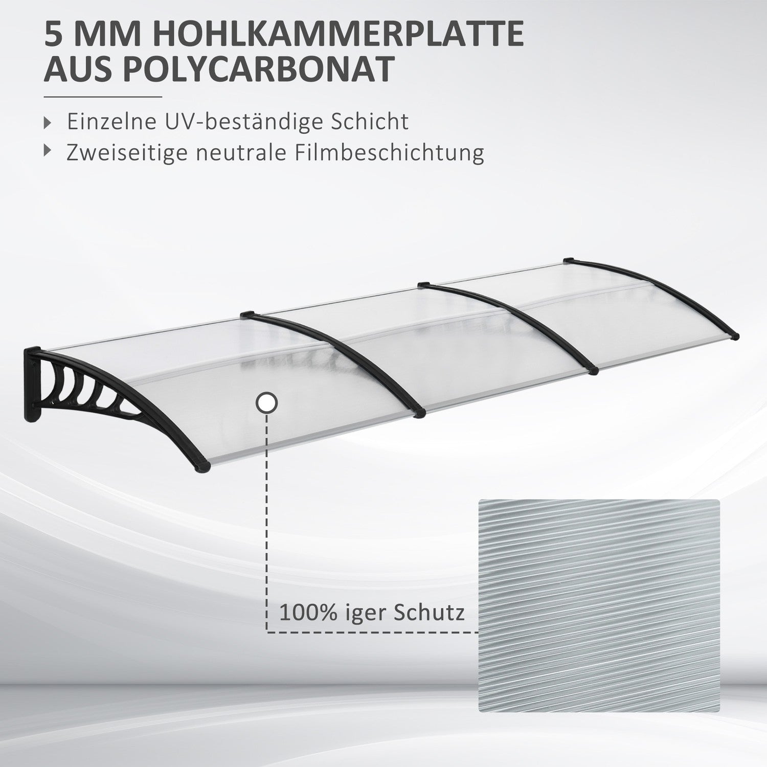 Utomhusdörr i aluminium, UV- och regnskydd, svart
