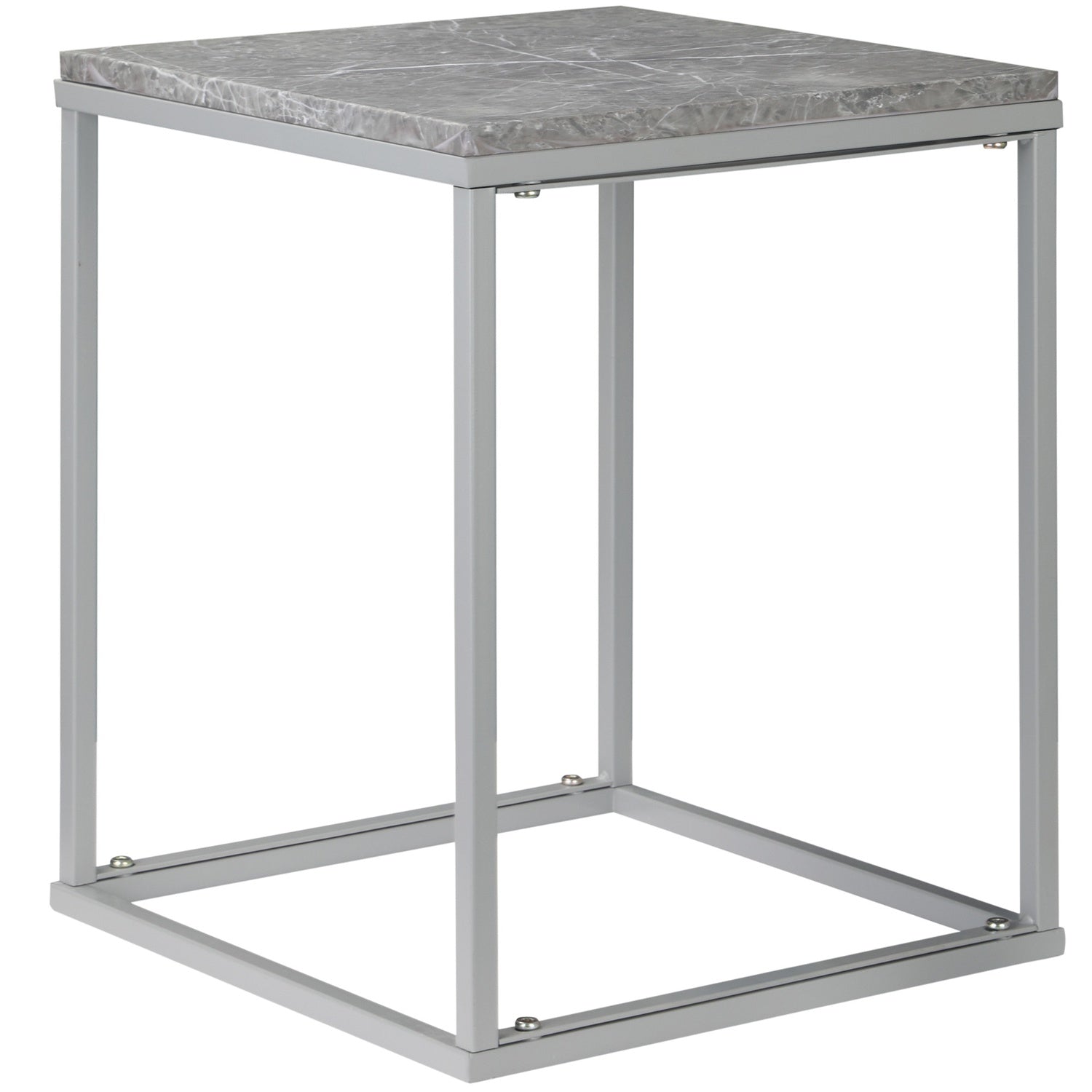 Utomhus inomhus metallstativ Trädgårdssoffbord, 40x40x50 cm