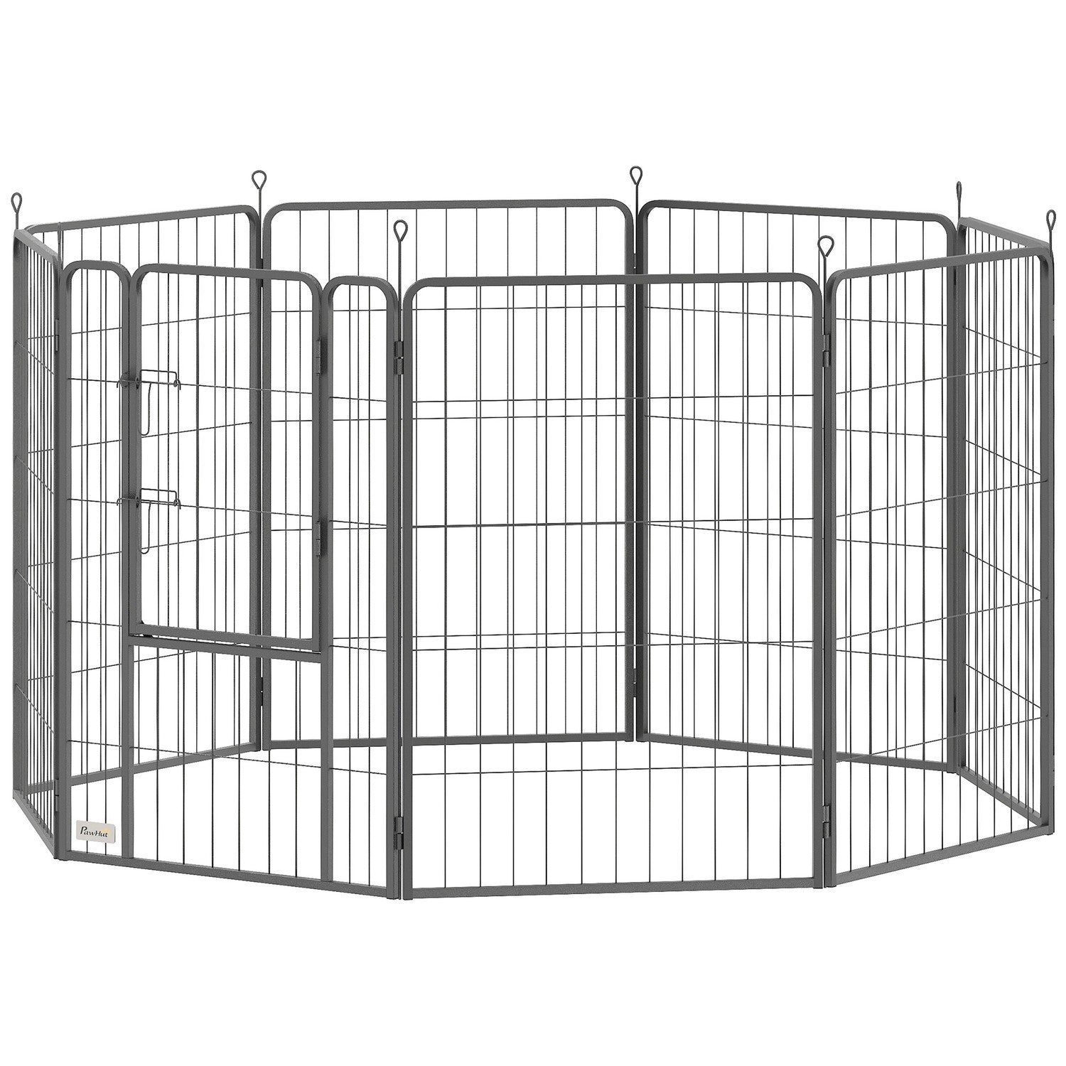 Skládací venkovní ohrádka pro štěňata – 8 panelů, výška 100 cm