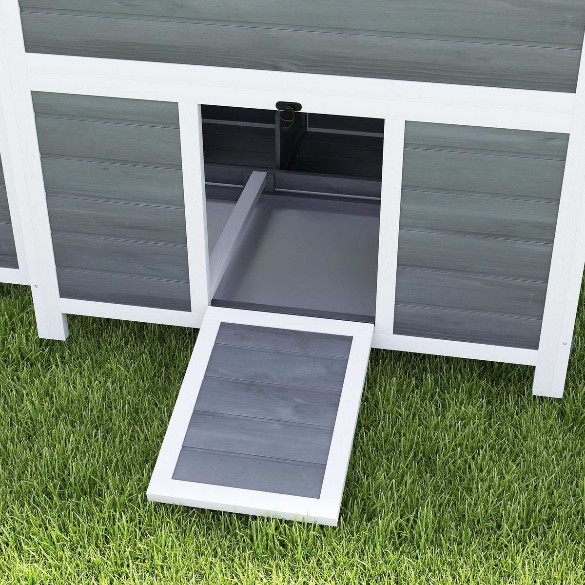 Vodotěsný dřevěný kurník Gran Wood Chicken Coop s hnízdní budkou pro 4–6 slepic