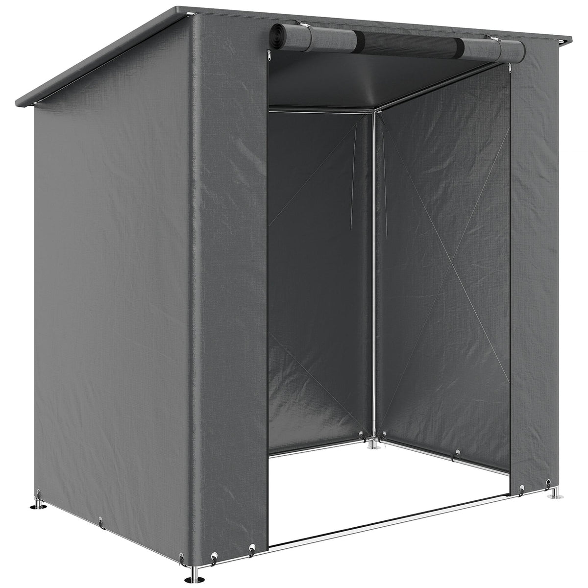 Voděodolný úložný stan 1,9x1,2m s rolovacími dveřmi