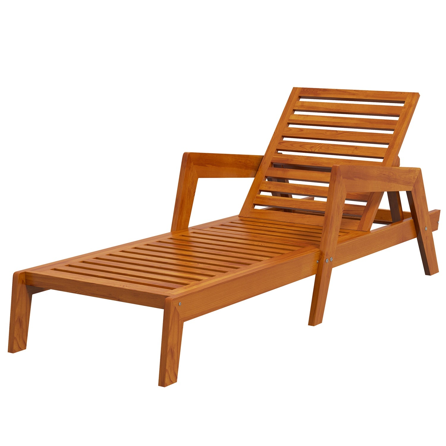 Zahradní lehátko odolné proti povětrnostním vlivům – oranžové, 66x190 cm