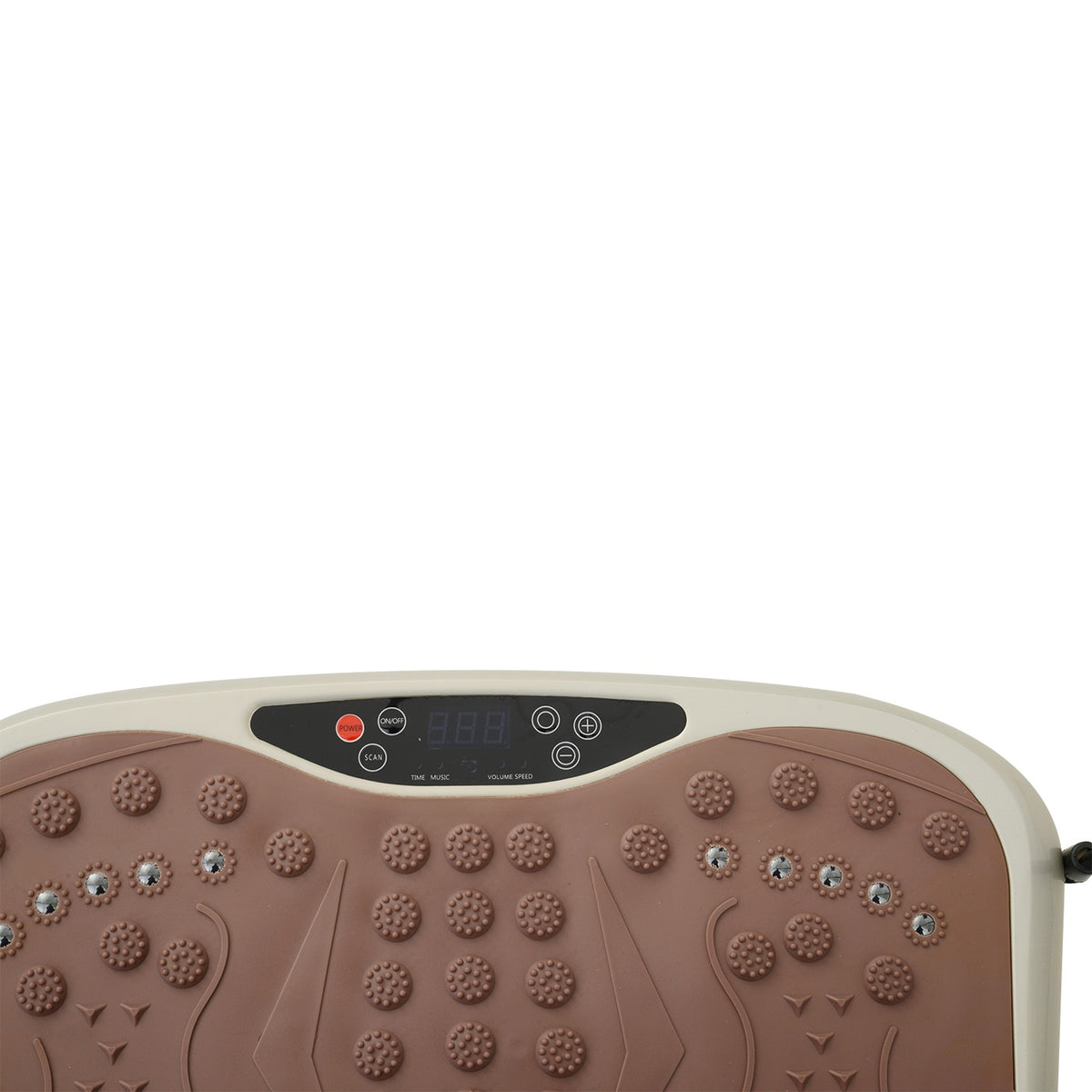 Vibrační plošina Fitness Trainer s LED displejem a popruhy