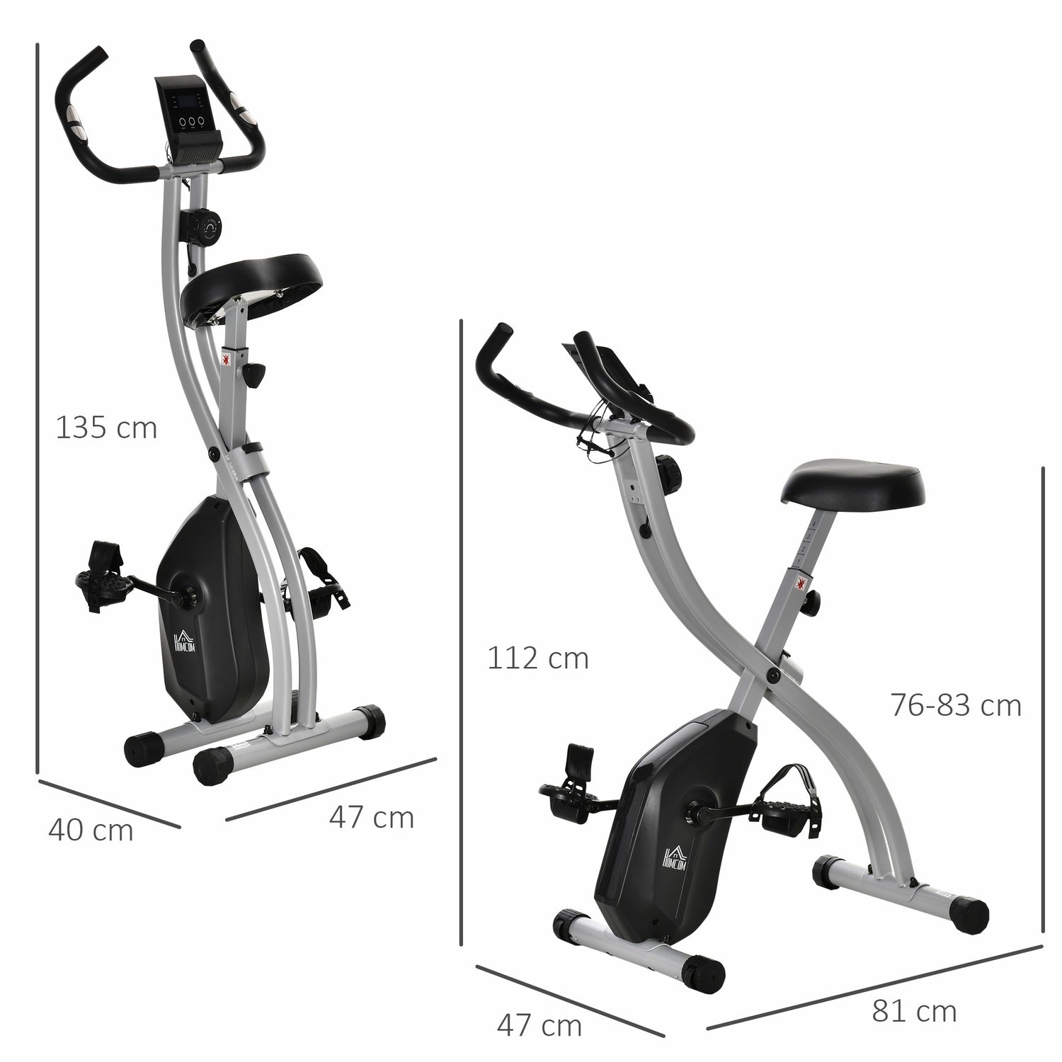 Vikbar motionscykel, 8-nivås magnetiskt motstånd